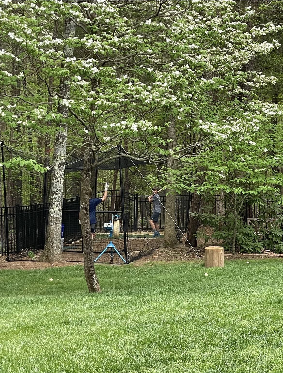 35' Ultimate Baseball Batting Cage [Net & Poles Package] - #42 Heavy Duty Net with Steel Uprights [Net World] (Ultimate Batting Cage) customer photo 2