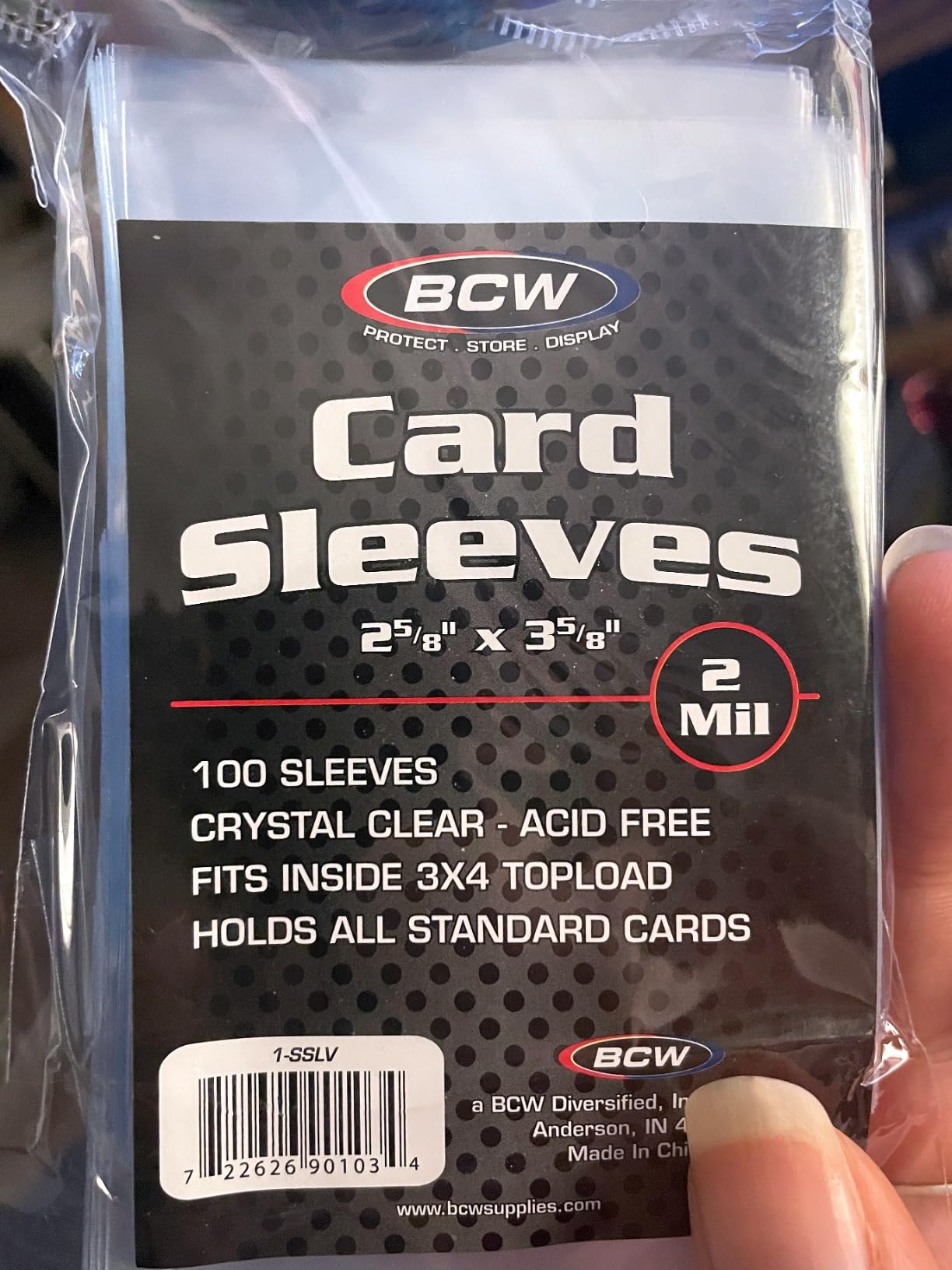 BCW Standard Card Sleeves - Penny Sleeves 2 5/8 x 3 5/8 | 1000 Clear Trading Card Sleeves | Card Protector Sleeves for Baseball, Sports & Trading Cards | 10 Packs of 100 Each customer photo 1