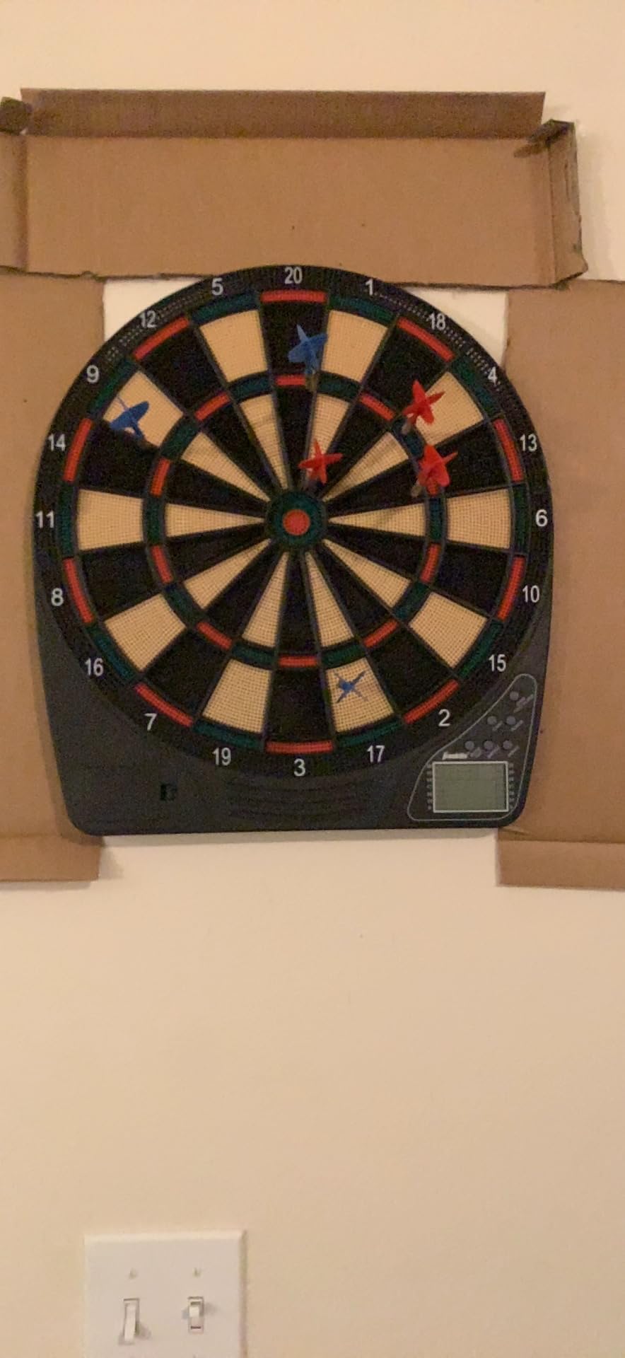 Franklin Sports Electronic Dart Board Sets - Soft Tip Electric Dartboard with Digital Scoreboard - (6) Darts Included customer photo 1