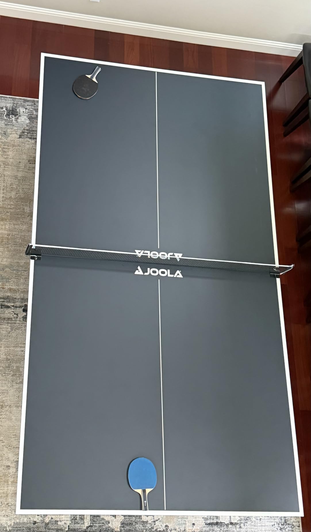 JOOLA Ping Pong Conversion Top with Net Set for Billiard and Pool Tables - Regulation Top Converts Billiards into Ping Pong Table - Includes Foam Padding for Protection - Steel Frame Option customer photo 1