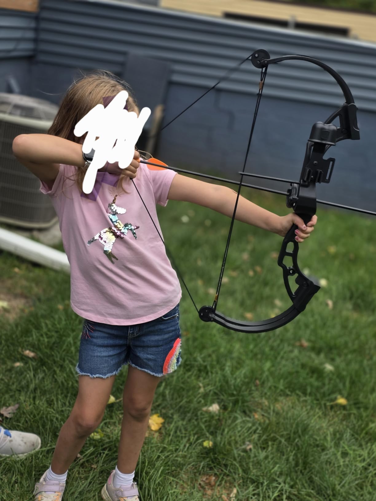 Bear Archery Brave Compound Youth Bow Set, Right Handed, Ages 8-12, Draw Weight up to 25lb, Draw Length up to 19.5