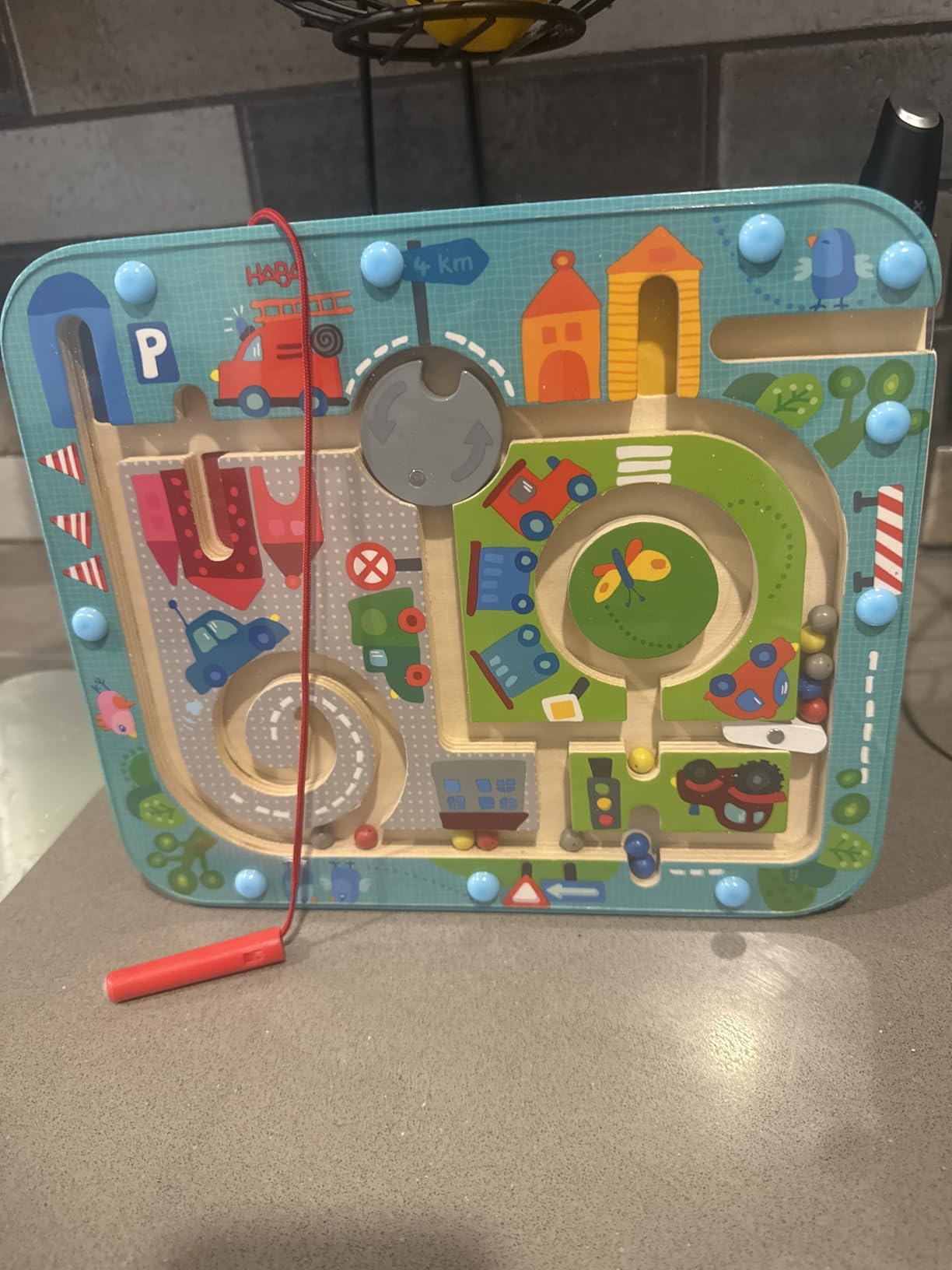 HABA Busy Board for Toddlers 2-4: Town Magnetic Maze Puzzle Game - Toddler Travel Toys for Preschoolers customer photo 2