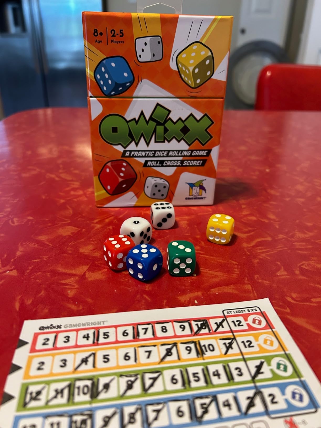 Qwixx Fast Family Dice Game – Quick 15-Minute Gameplay, Easy to Learn, Strategy & Luck, Travel-Friendly Party Game for Kids & Adults Ages 8+, 2–5 Players customer photo 1
