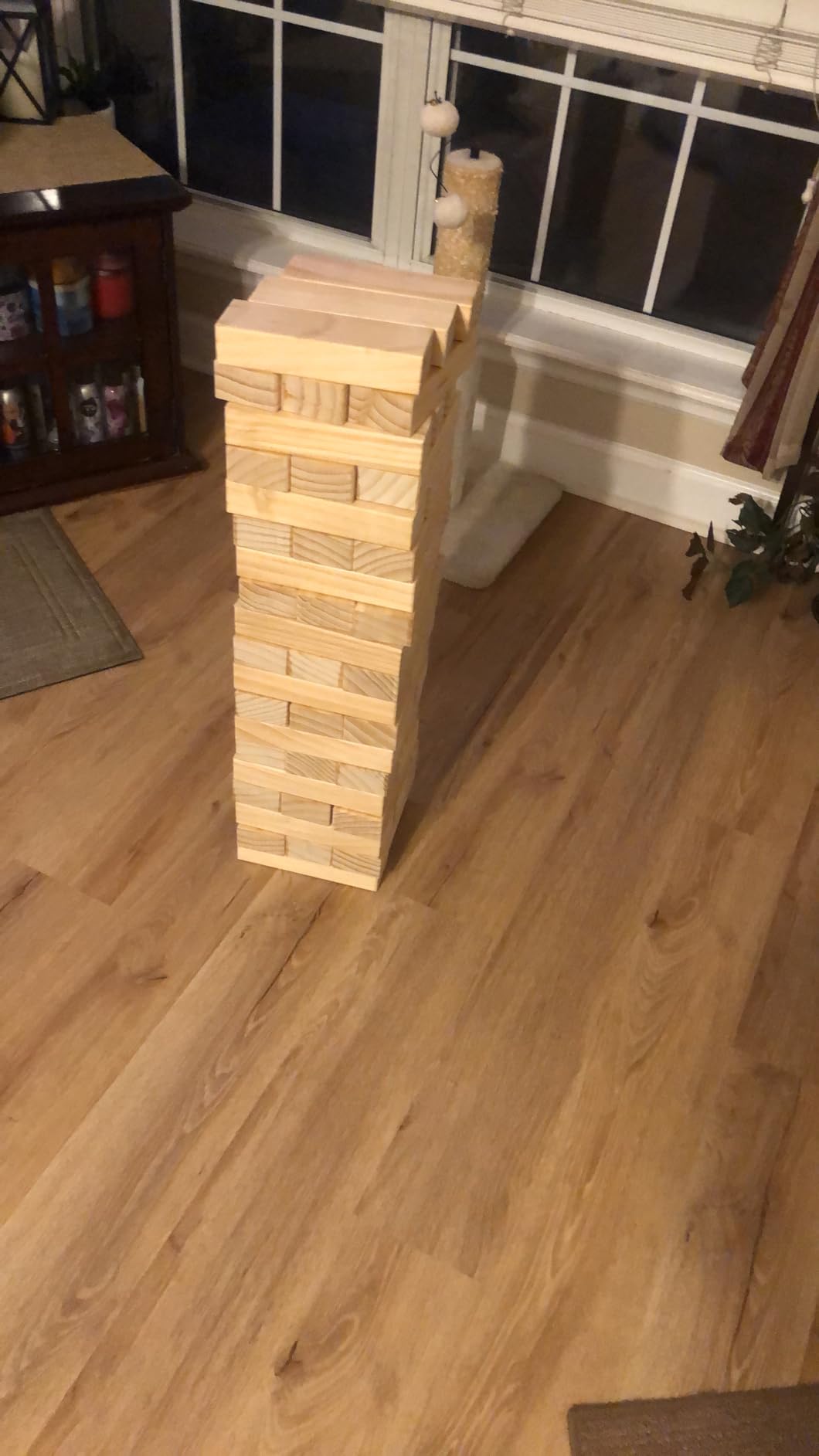 Yard Games Giant Tumbling Timbers with Carrying Case - Starts at 2.5-Feet Tall and Builds to Over 4-Feet - Made with Premium Pine Wood customer photo 2
