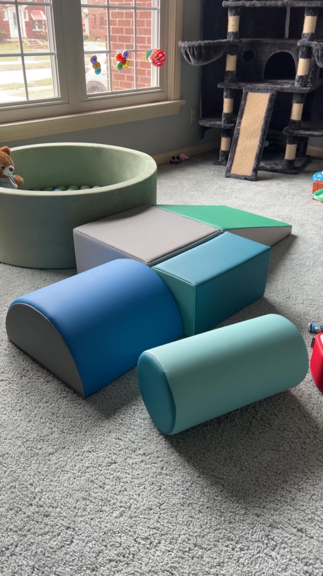 ECR4Kids SoftZone Climb and Crawl Playset, Building Blocks, Assorted, 5-Piece customer photo 2