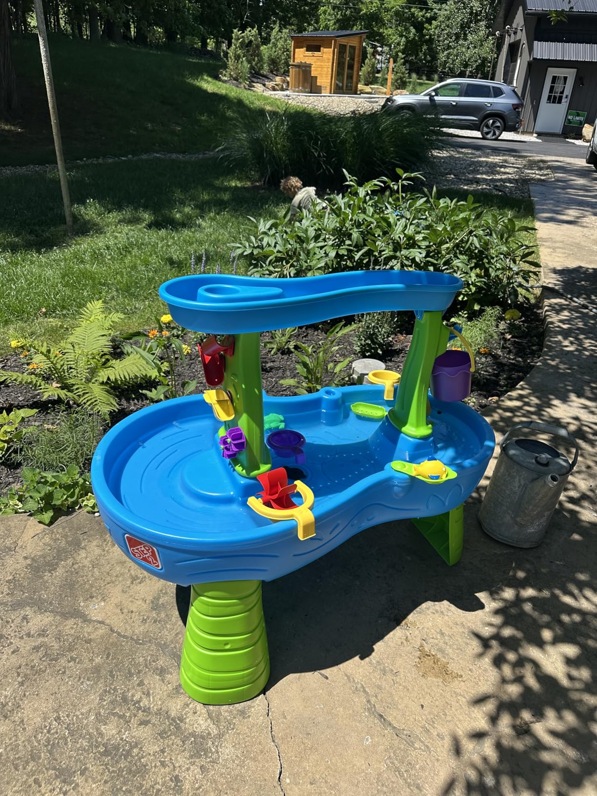 Step2 Rain Showers Splash Pond Water Table, Kids Water and Sand Activity Sensory Playset, 13 Piece Accessories, For Toddlers 1.5+ Years Old customer photo 2