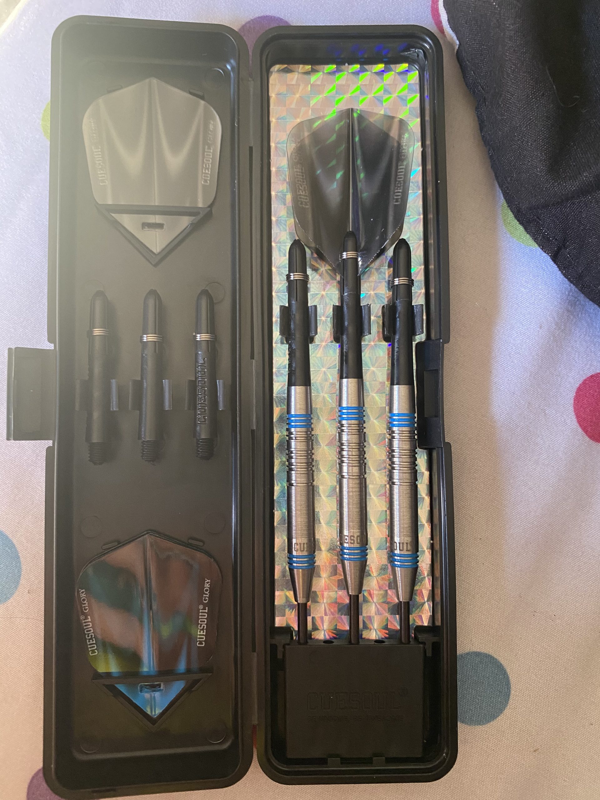 CUESOUL Professional Tungsten Steel Tip Dart Set 85% Tungsten 22g/24g/26g - Glory Series customer photo 2