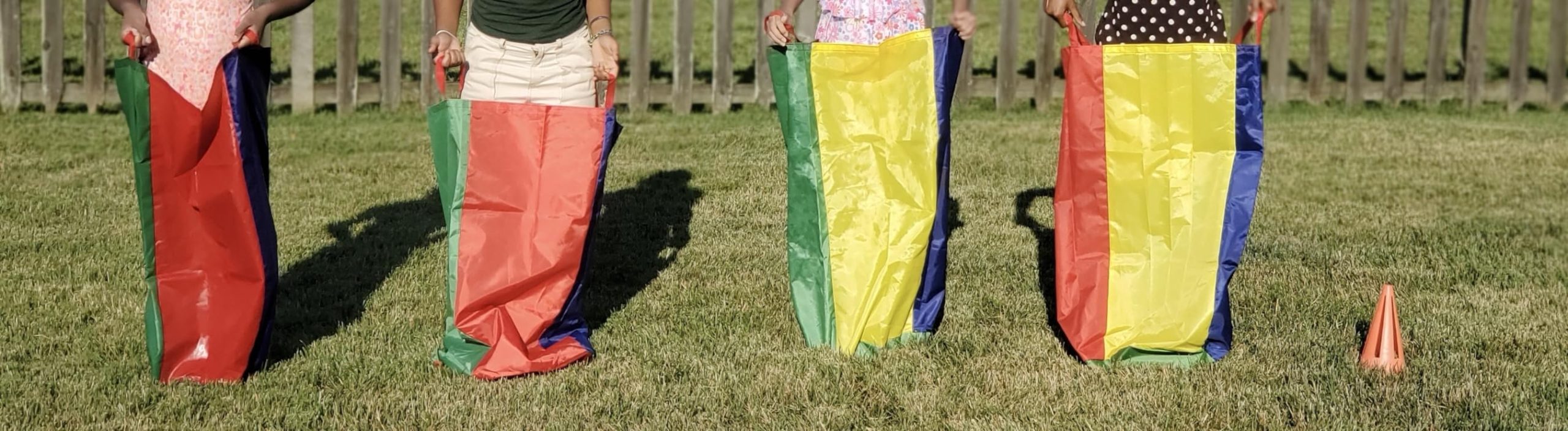 CWLAKON Outdoor Games, Potato Sack Race Bags for Kids Adults, Egg Spoon Relay Race, 3 Legged Race Bands customer photo 2