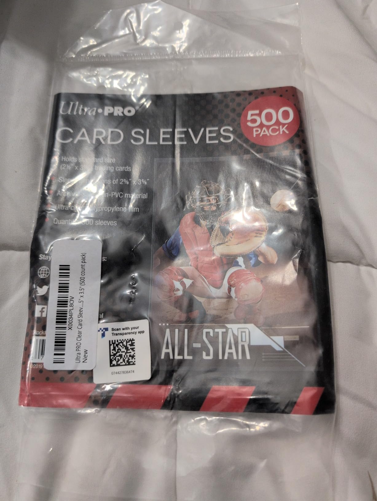 Ultra PRO - Penny Sleeves Clear Card Sleeves for Standard Size Trading Cards measuring 2.5