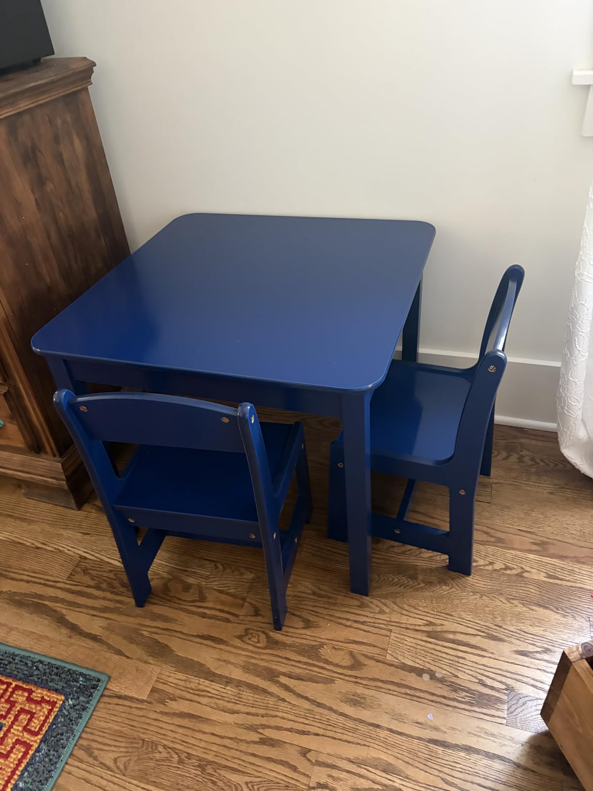 Delta Children MySize Kids Wood Table and Chair Set (2 Chairs Included) - Ideal for Arts & Crafts, Snack Time & More - Greenguard Gold Certified, Grey customer photo 2