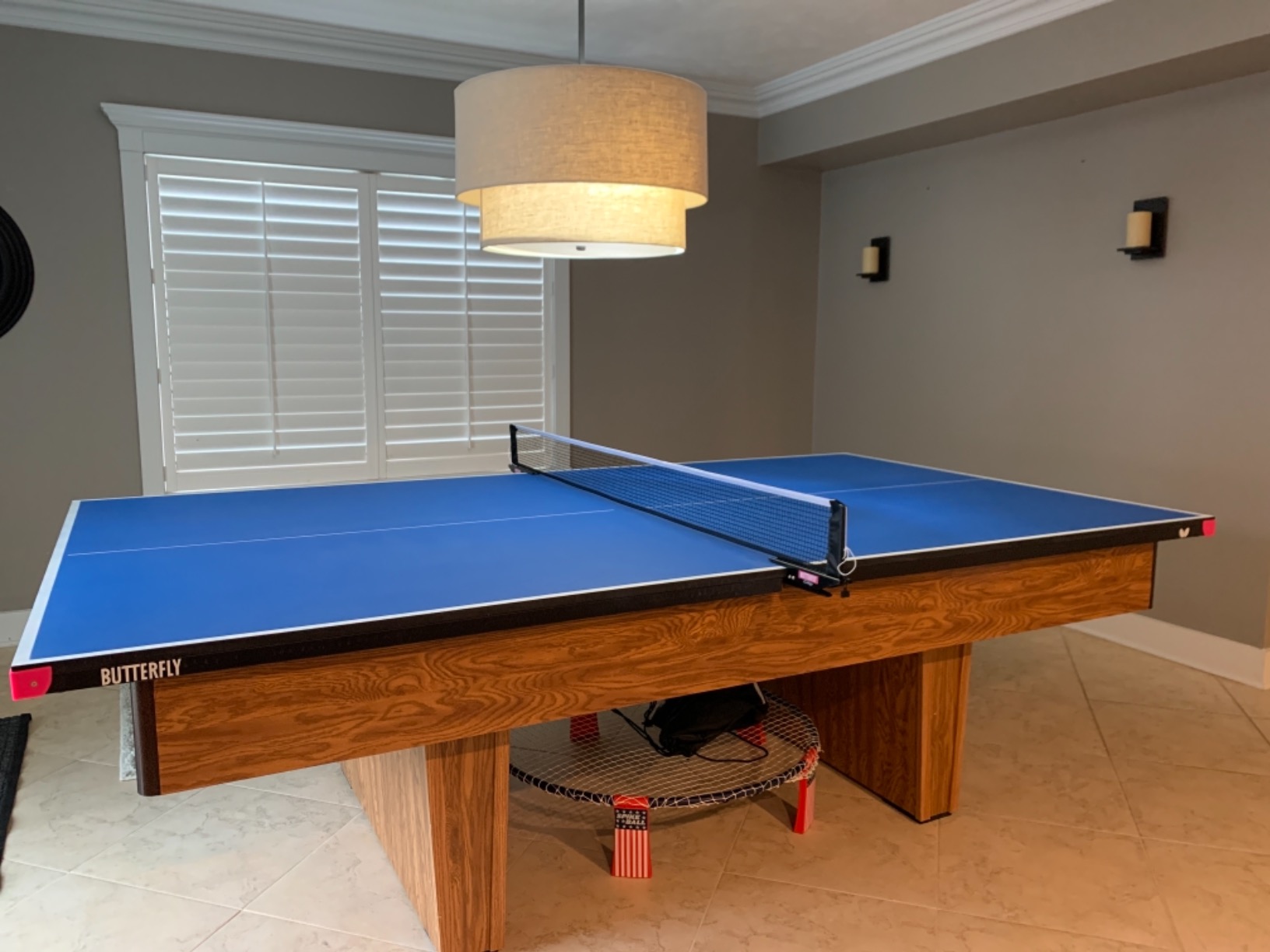Butterfly Pool Table Conversion Top for Billiard Table - Conversion Table Tennis Game Table with Net - Pool Table Topper Game Tables - 9 x 5 customer photo 2