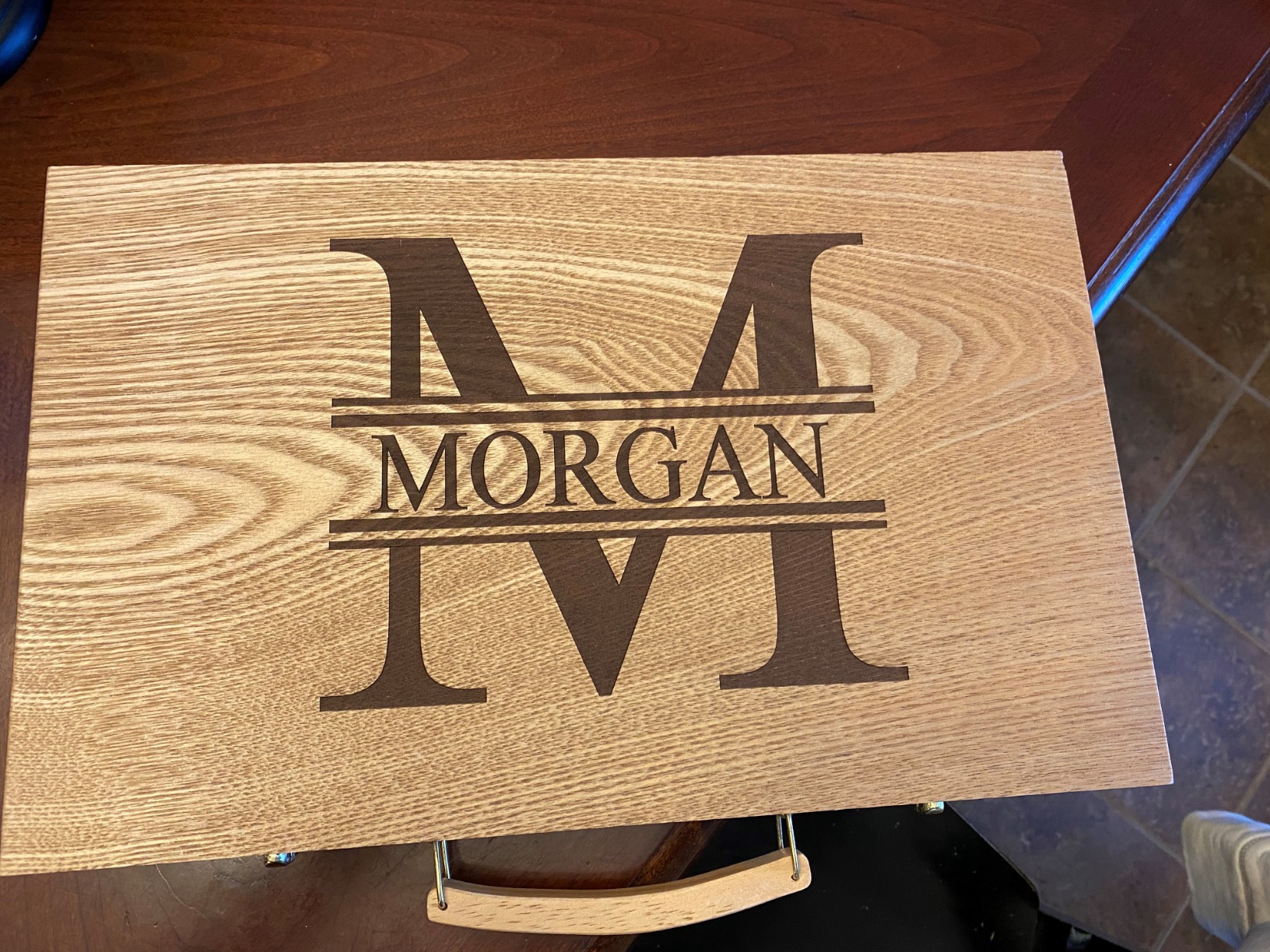 My Personal Memories Customized Backgammon Set - Wood Game Board Engraved for Mother Father customer photo 1
