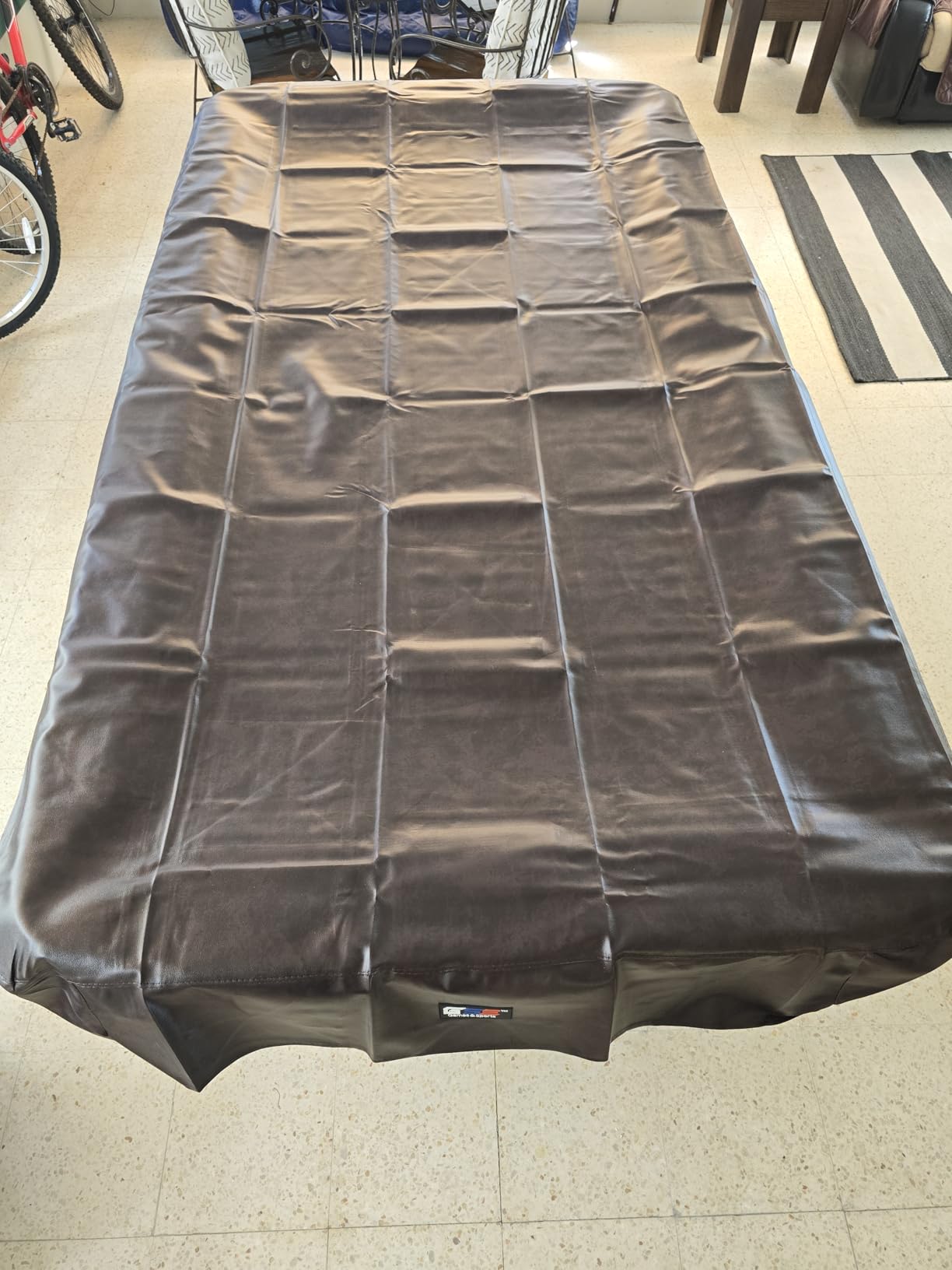 GSE Games & Sports Expert Billiard Table Covers, 7'/8'/9' Waterproof & Tearproof Heavy Duty Leatherette Pool Table Cover customer photo 1