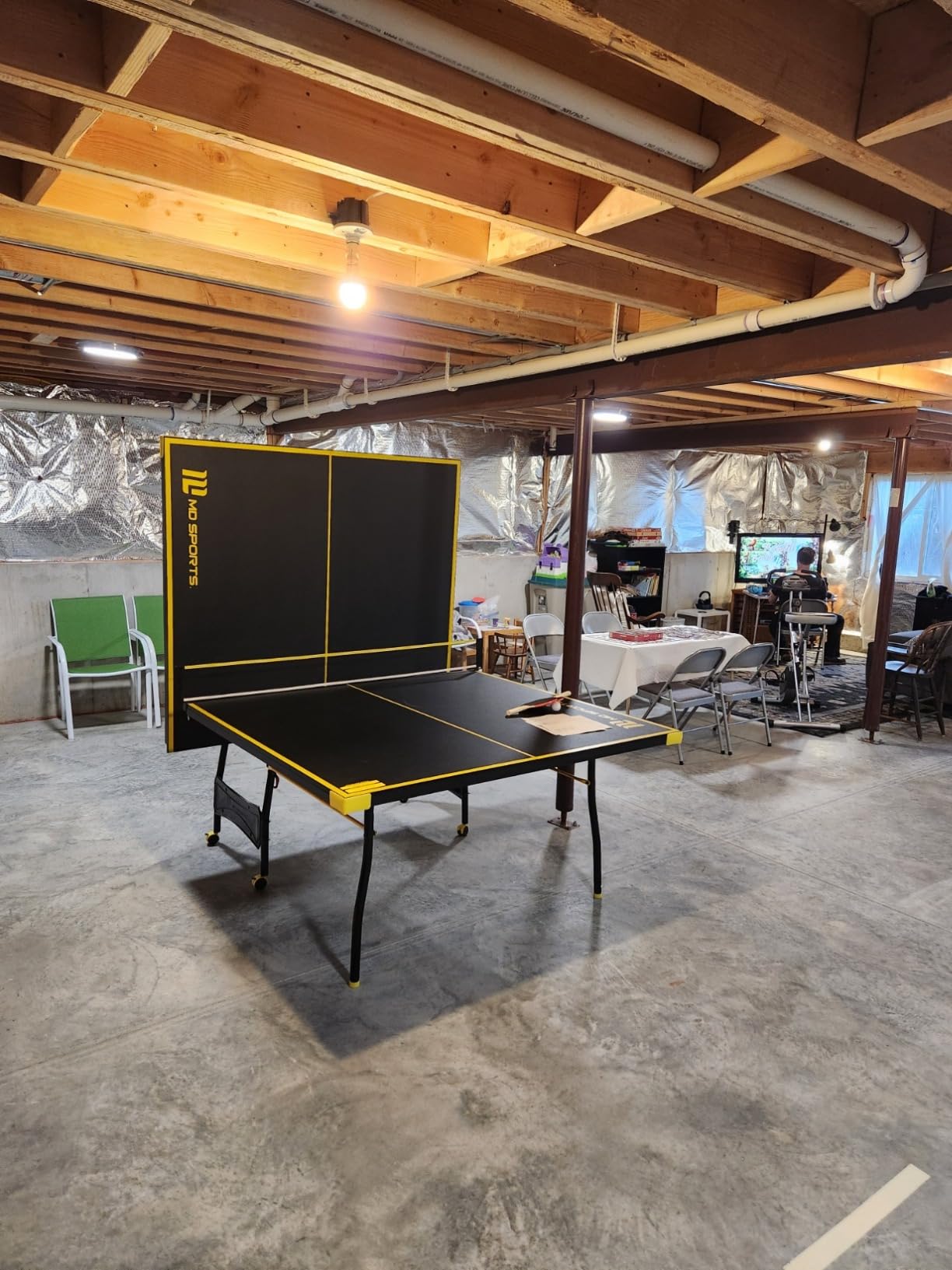 MD Sports Table Tennis Tables Multiple Styles Ping Pong Tables, Foldable for Easy Storage with Nets Included, Perfect for Family Game Rooms customer photo 2