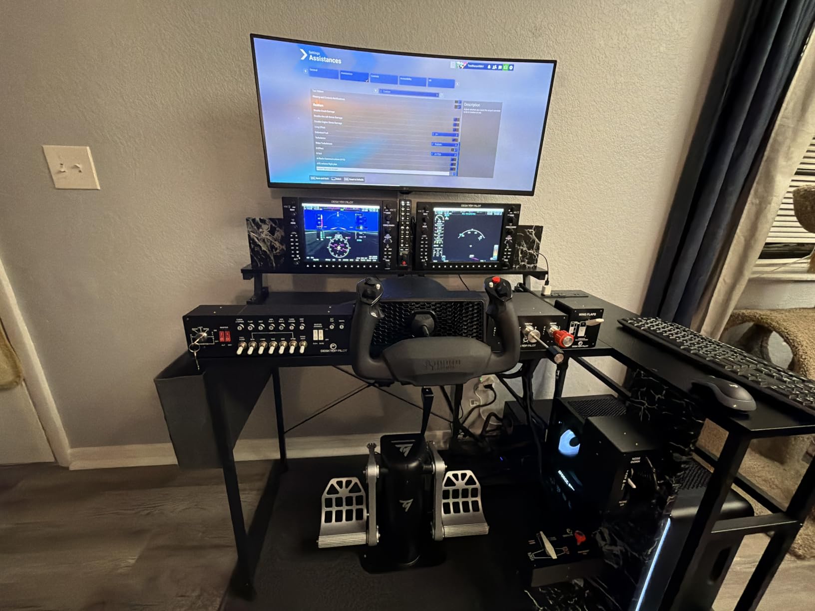 Thrustmaster TPR Pendular Rudder Pedals for PC Flight Simulation Controls - Adjustable Resistance, Hall Effect Magnetic Sensors, Ultra-Precise & Smooth Control customer photo 1