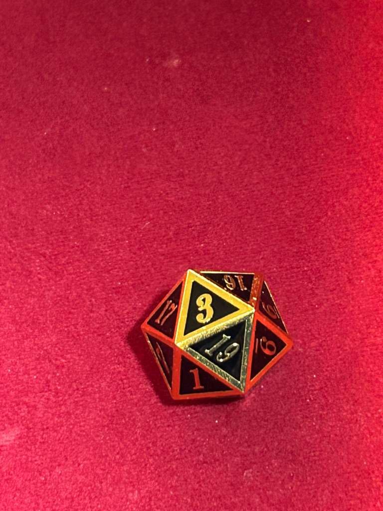 Metal Dice Set D&D, 7 die Metallic Polyhedral Dice Set with Gift Metal Box and Gold Number for DND Dungeons and Dragons Role Playing Games (Black and Gold) customer photo 1