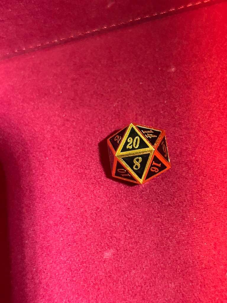 Metal Dice Set D&D, 7 die Metallic Polyhedral Dice Set with Gift Metal Box and Gold Number for DND Dungeons and Dragons Role Playing Games (Black and Gold) customer photo 2