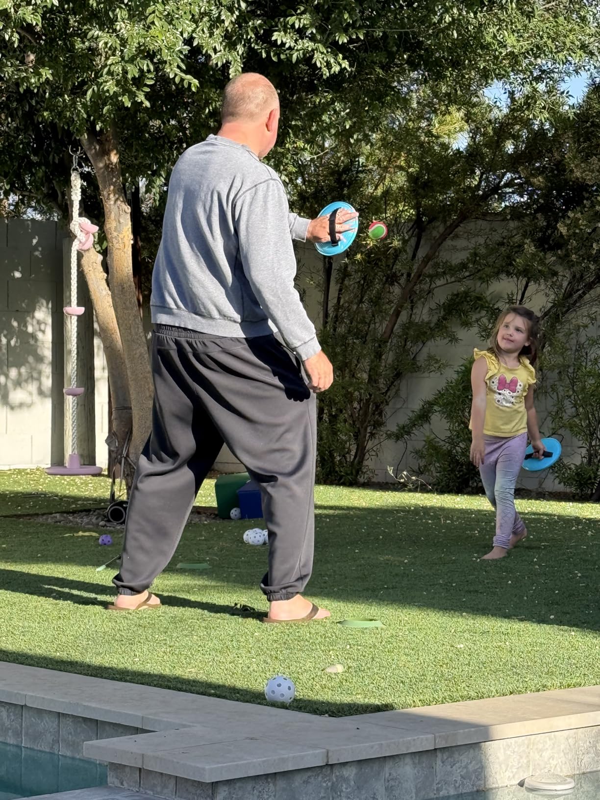 Ayeboovi Toss and Catch Ball Game Outdoor Toys for Kids Yard Games Beach Toys Outside Games (Upgraded) customer photo 2