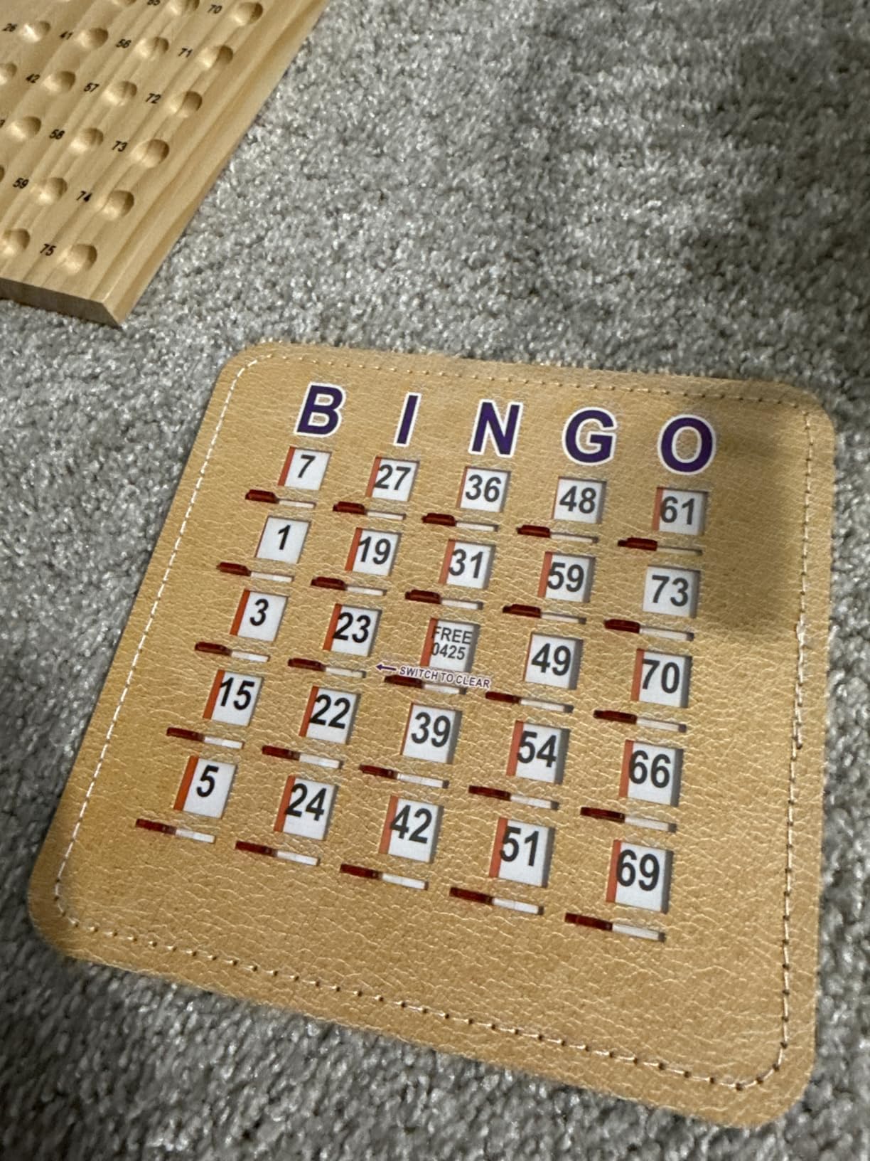 GSE Games & Sports Expert Deluxe Bingo Game Set with Large Brass Cage, 10 Shutter Slide Bingo Cards, Wood Master Board & 7/8