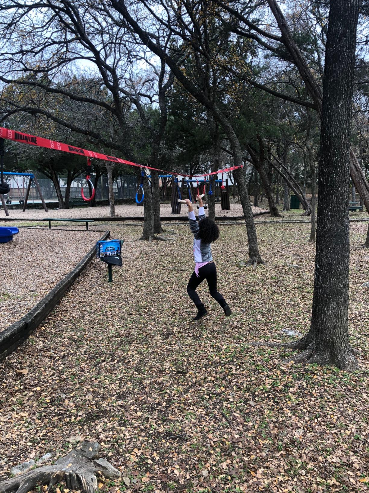 Slackers Ninjaline - 36' Intro Kit - Includes 7 Hanging Attachments - Best Outdoor Ninja Warrior Training Equipment For Kids - Build Your Very Own Backyard Obstacle Course - Rated Ages 5+ customer photo 1