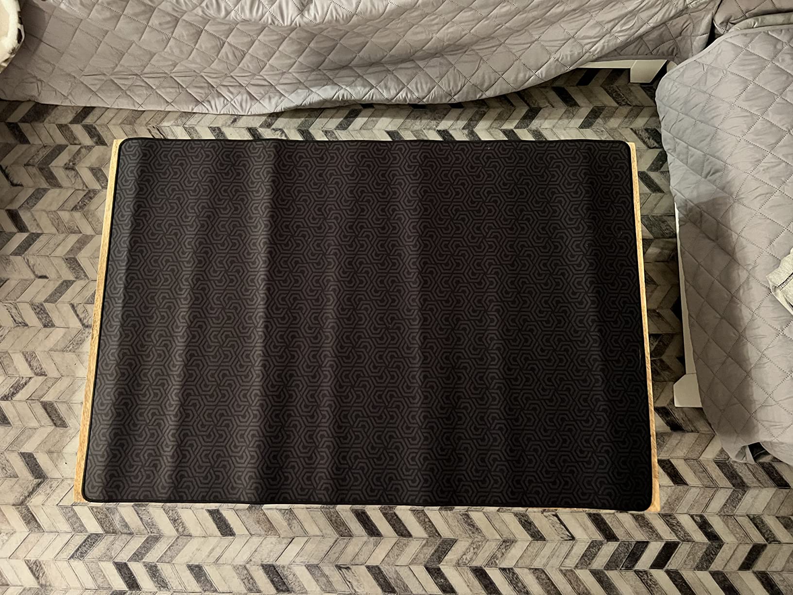 Roll-Play Board Game Mat 2' x 3' | Neoprene Tabletop Accessory | Double-Sided, Reversible, Portable | Rubber and Pattern Sides customer photo 2