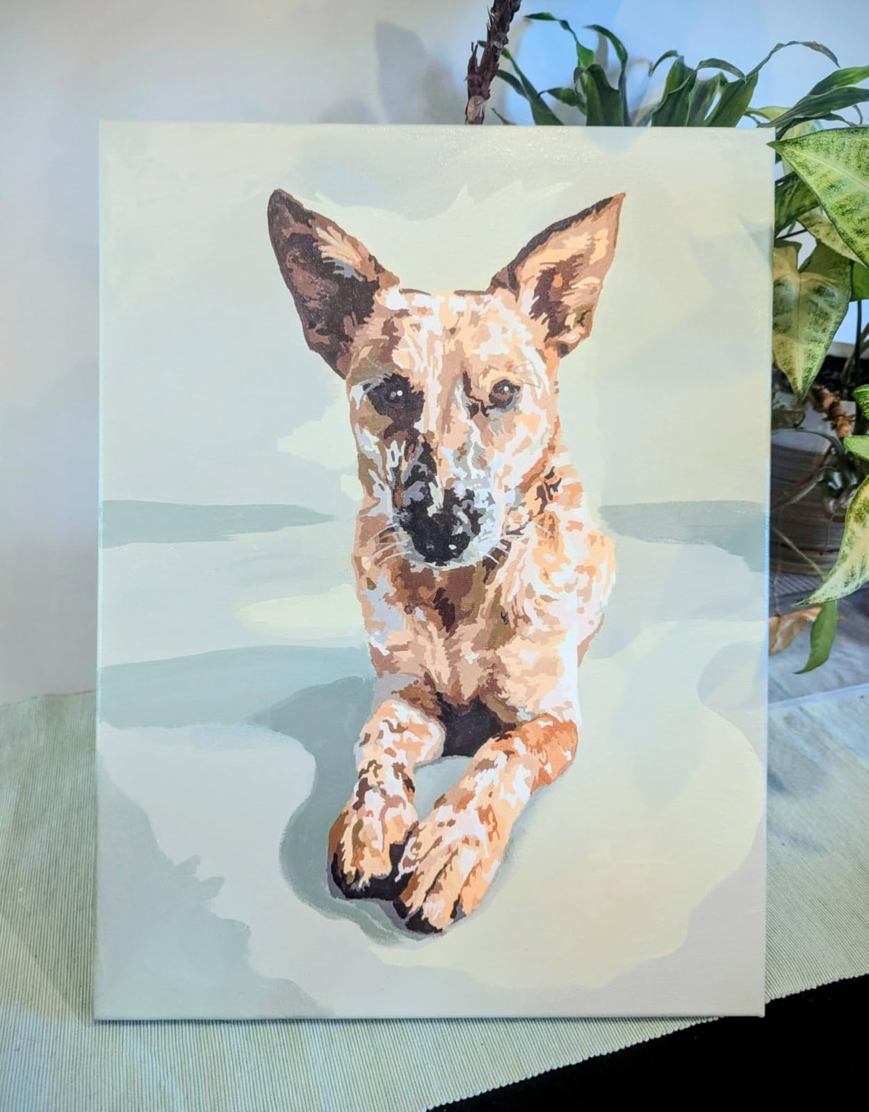 Texture of Dreams Personalized Paint by Numbers Kit for Adults, Custom DIY Acrylic Oil Painting on Framed Stretched Canvas (12x16) customer photo 1
