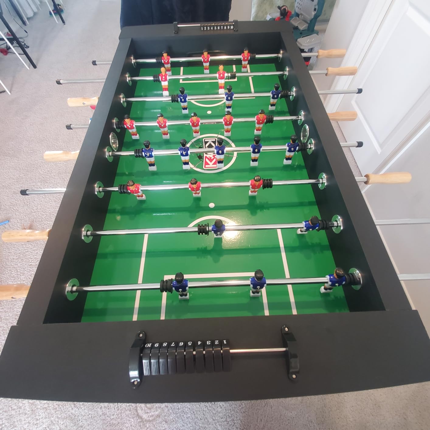 KICK Legend 55in Foosball Table - Professional Full-Size Indoor Game for Adults & Families with Counterbalanced & Uniformed Men, 6 Foosballs and Adjustable Leg Levelers customer photo 2