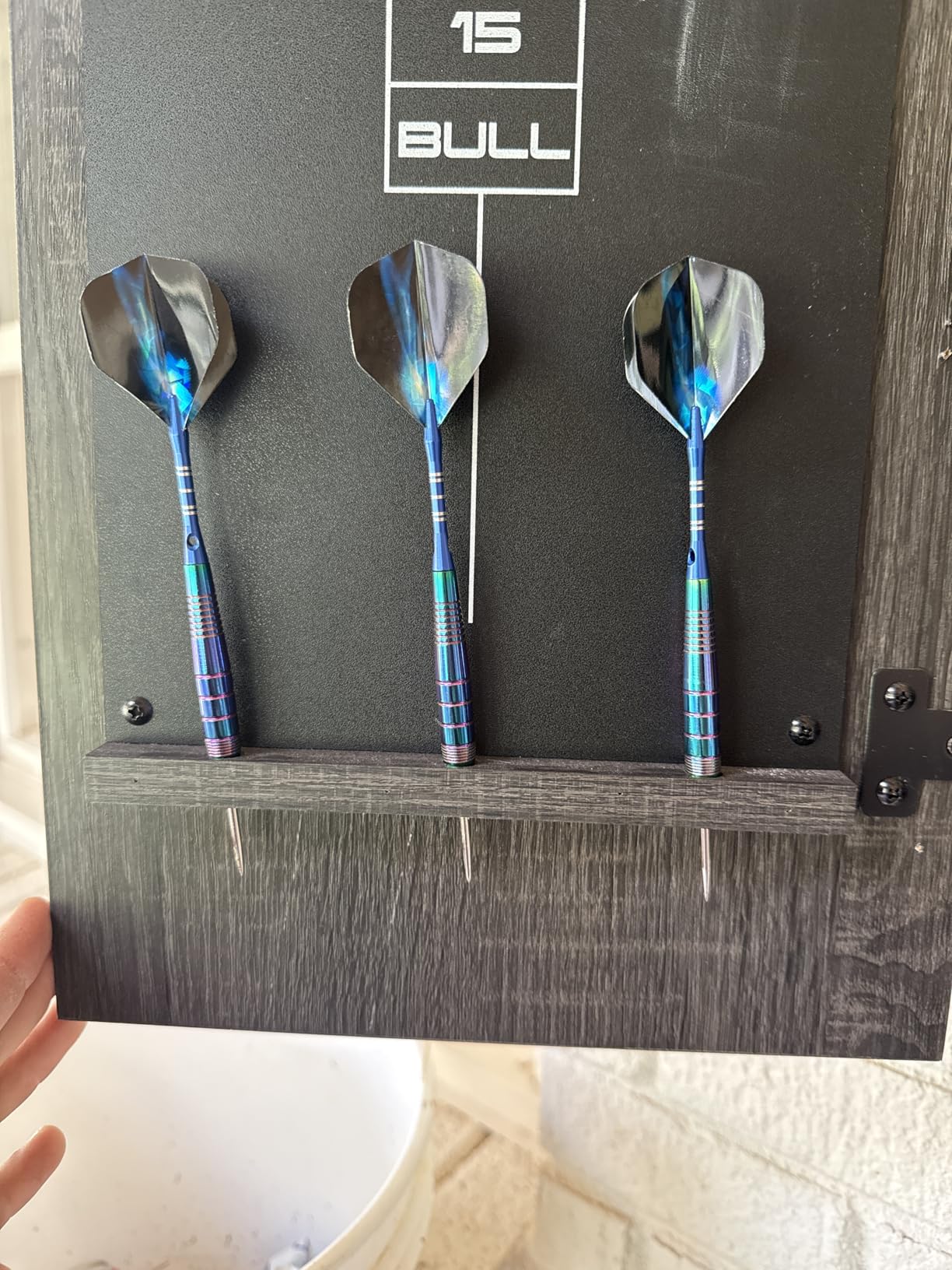 WINSDART Darts Metal Tip Set Professional Metal Darts for Dartboard Steel Tip Darts with Nonslip Iron Barrel, Aluminum Shafts, Extra Flights, Dart Sharpener, Gift Box customer photo 1