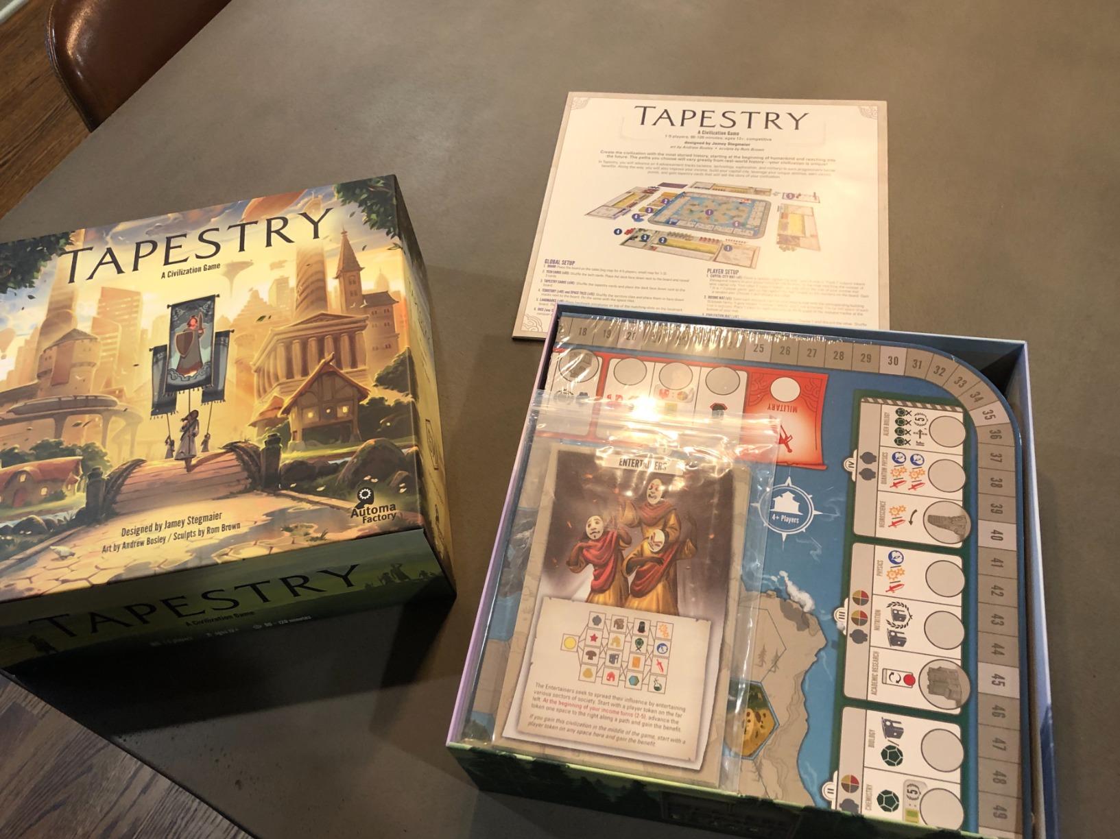 Stonemaier Games: Tapestry (Base Game) by Jamey Stegmaier | A Civilization Building Strategy Board Game | Lead a Civilization to Greatness Through Cultural & Tech Advances | 1-5 Players, 120 Mins customer photo 1