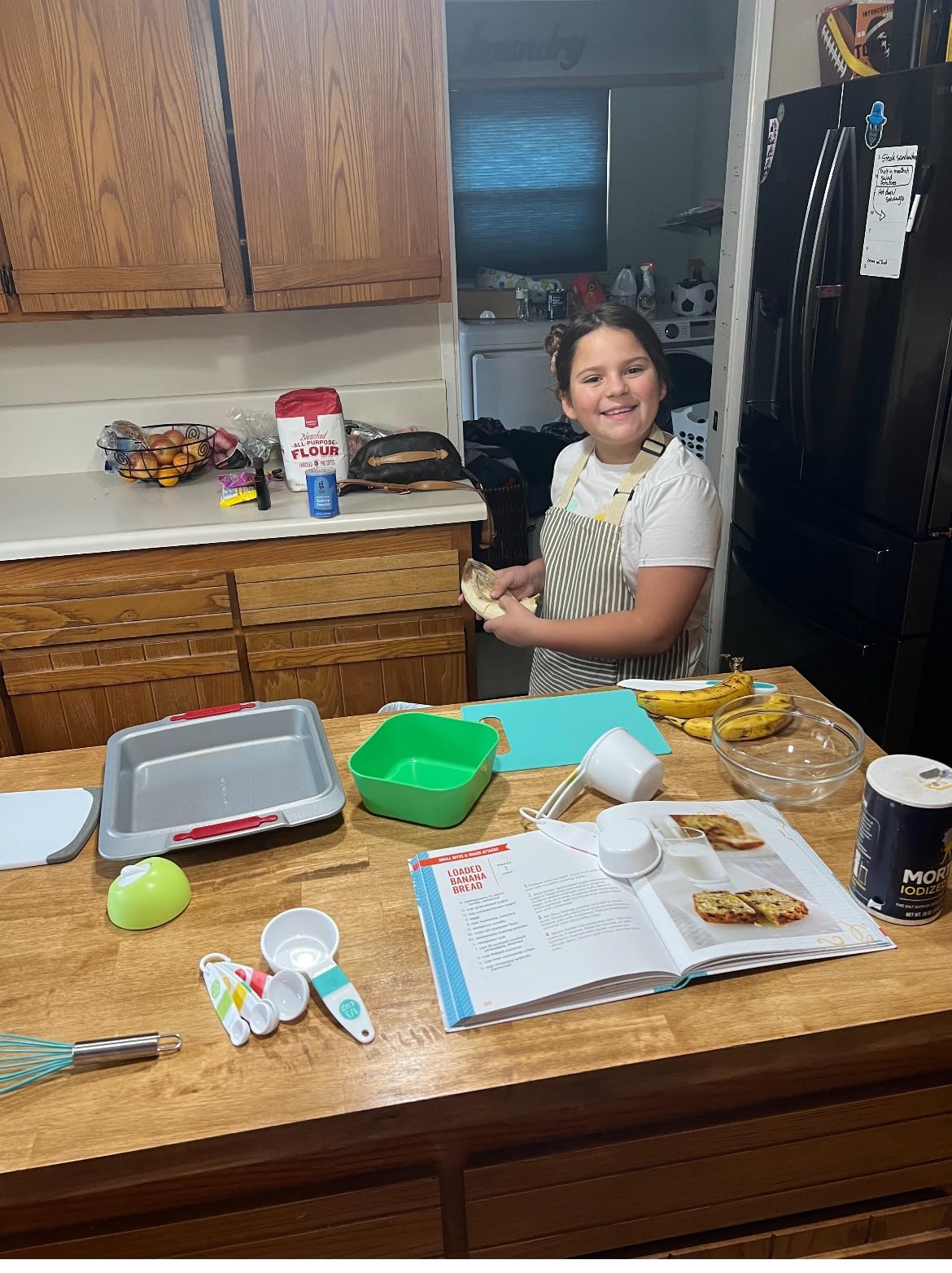 Tovla JR Kids Real Cooking and Baking Ultimate Gift Set | Montessori Kid-Safe Knives, Apron, Visual Cookbook, Timer, Storage Case & Tools customer photo 2