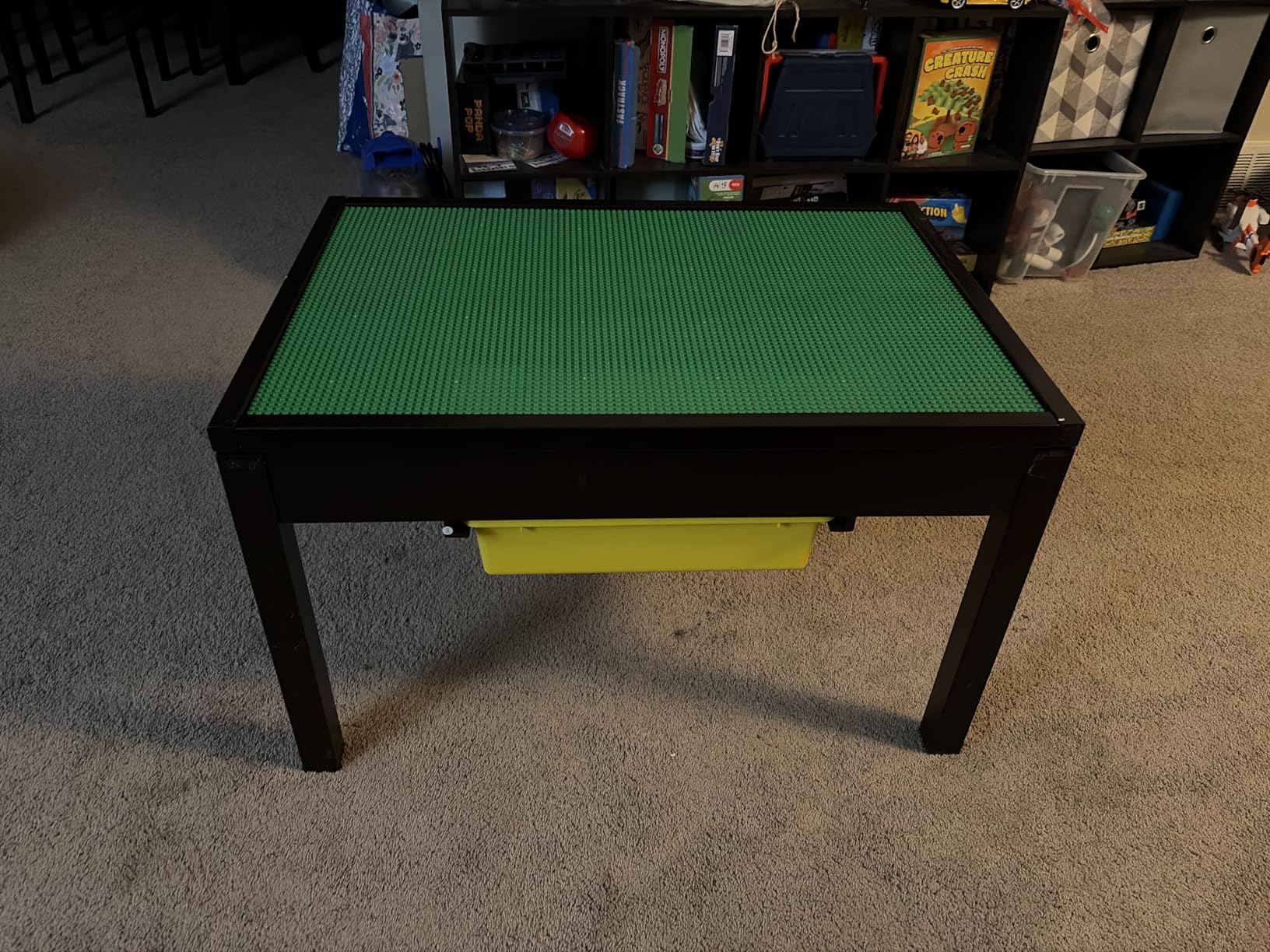 UTEX Large 2 in 1 Kid Activity Table with Storage for Older Kids, Play Table for Kids, Boys, Girls, Espresso customer photo 1
