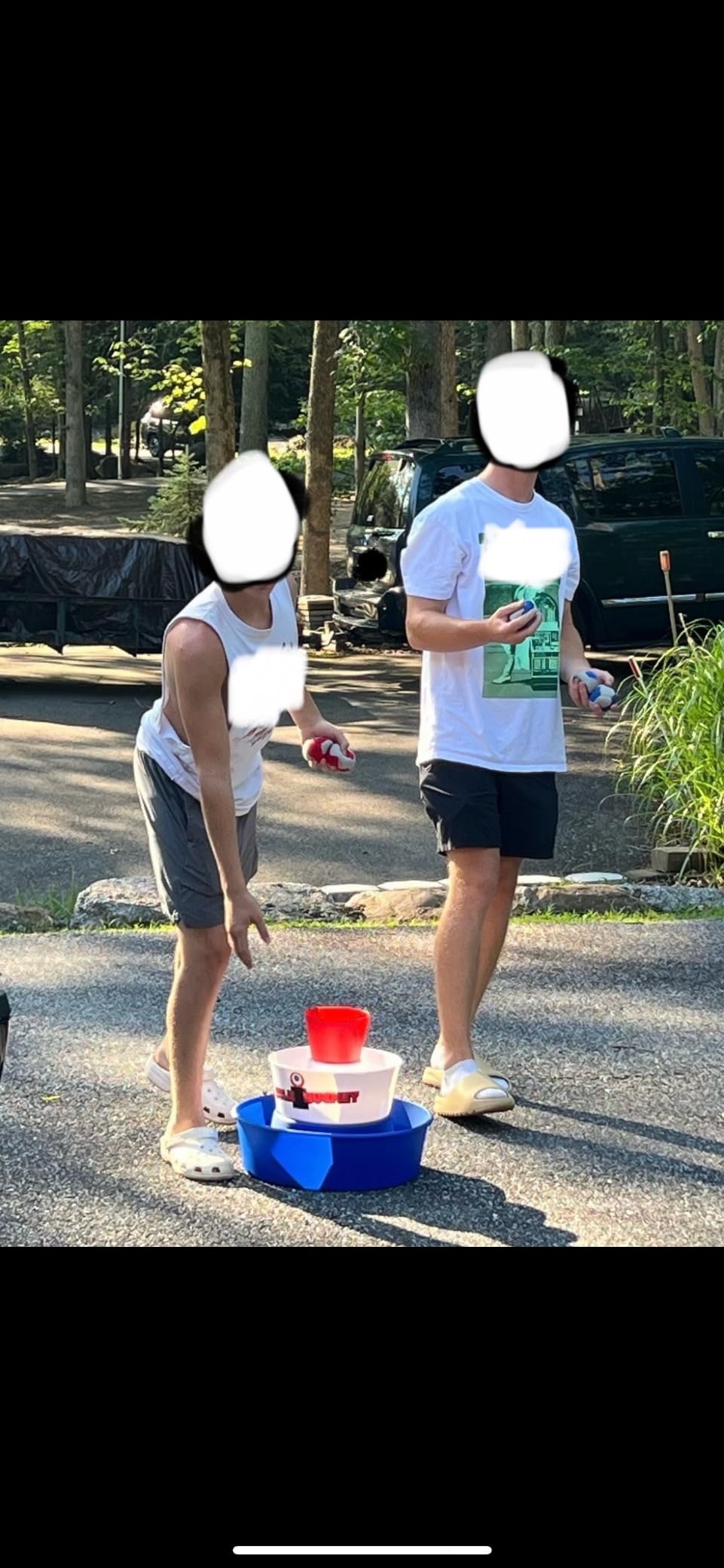 BULZiBUCKET Game by Water Sports - Beach, Tailgate, Camping, Yard, and Pool Games- Indoor/Outdoor Kids Toys - Pool Accessories Perfect for Family Game Night (Red/White/Blue) customer photo 1