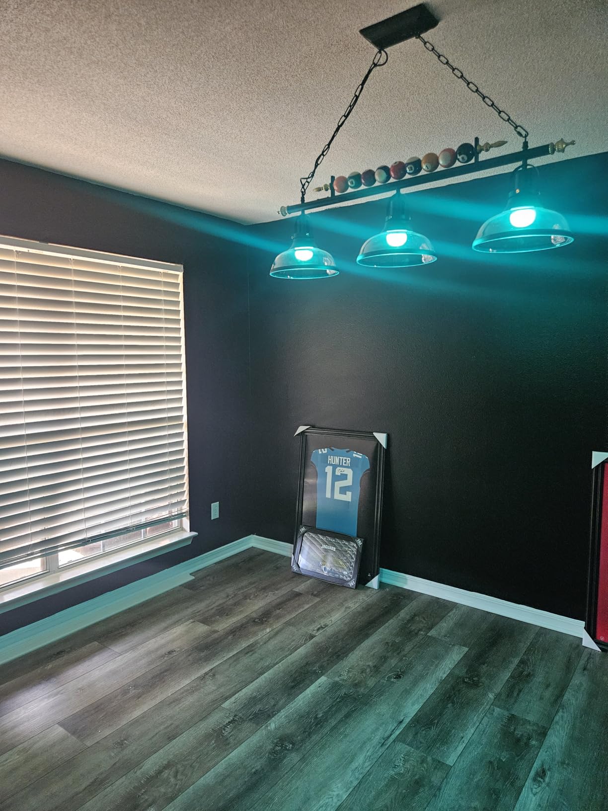 Pool Table Lighting Fixtures Ceiling Lamp for Game Room Beer Party 7' - 8 ' Table,Black Metal Ball Design Billiard Pendant Lamp with 3 Glass Shades (3 Heads Glass Shades) customer photo 2
