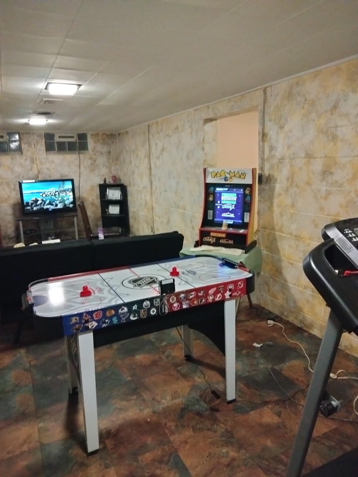 EastPoint Rush Indoor Air Hockey Table - 48 in, Multicolor - Powered Surface for Tabletop Air Hockey - LED Scoring & Stadium Sounds for Home Arcade Games - Family Competition with Game Room Games customer photo 1