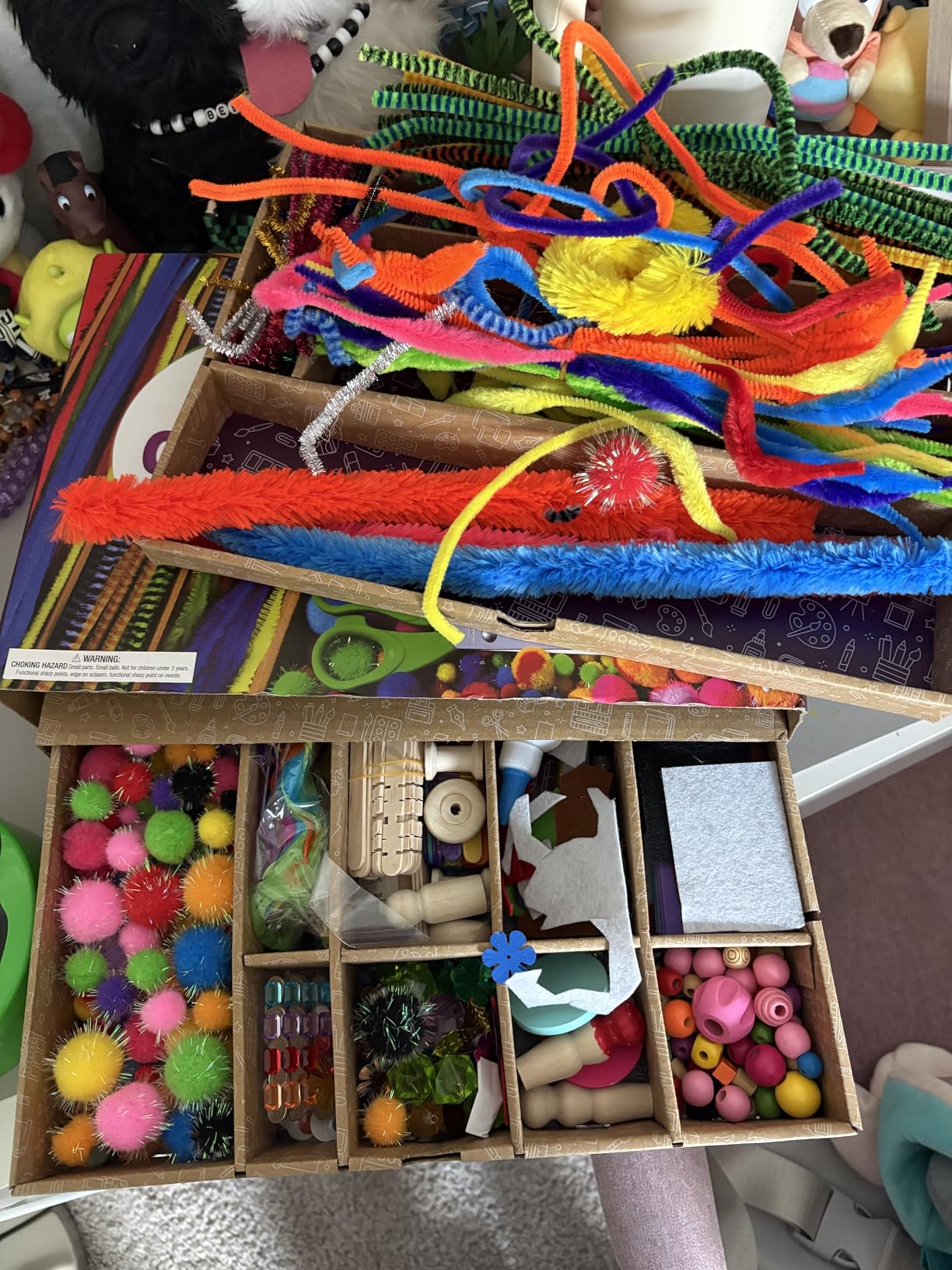 Dan&Darci Arts and Crafts Vault - Craft Supplies Kit in a Box - Birthday Gift for Kids Ages 4 5 6 7 8 9 10 11 & 12 Year Old Girls & Boys customer photo 1