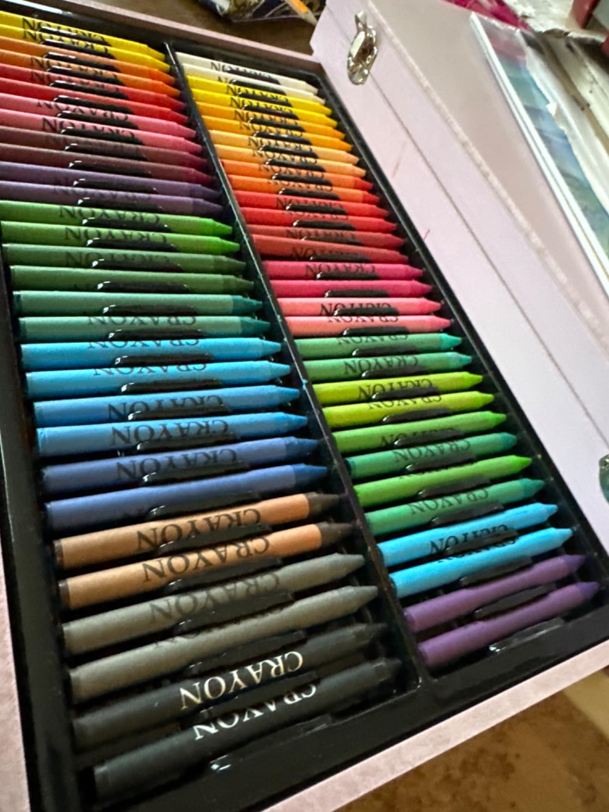 iBayam Art Supplies, 150-Pack Deluxe Wooden Art Set Crafts Drawing Painting Kit with 2 Sketch Pads, 1 Coloring Book, Gift Box for Kids Adults Artist Beginners Teens Girls Boys customer photo 2