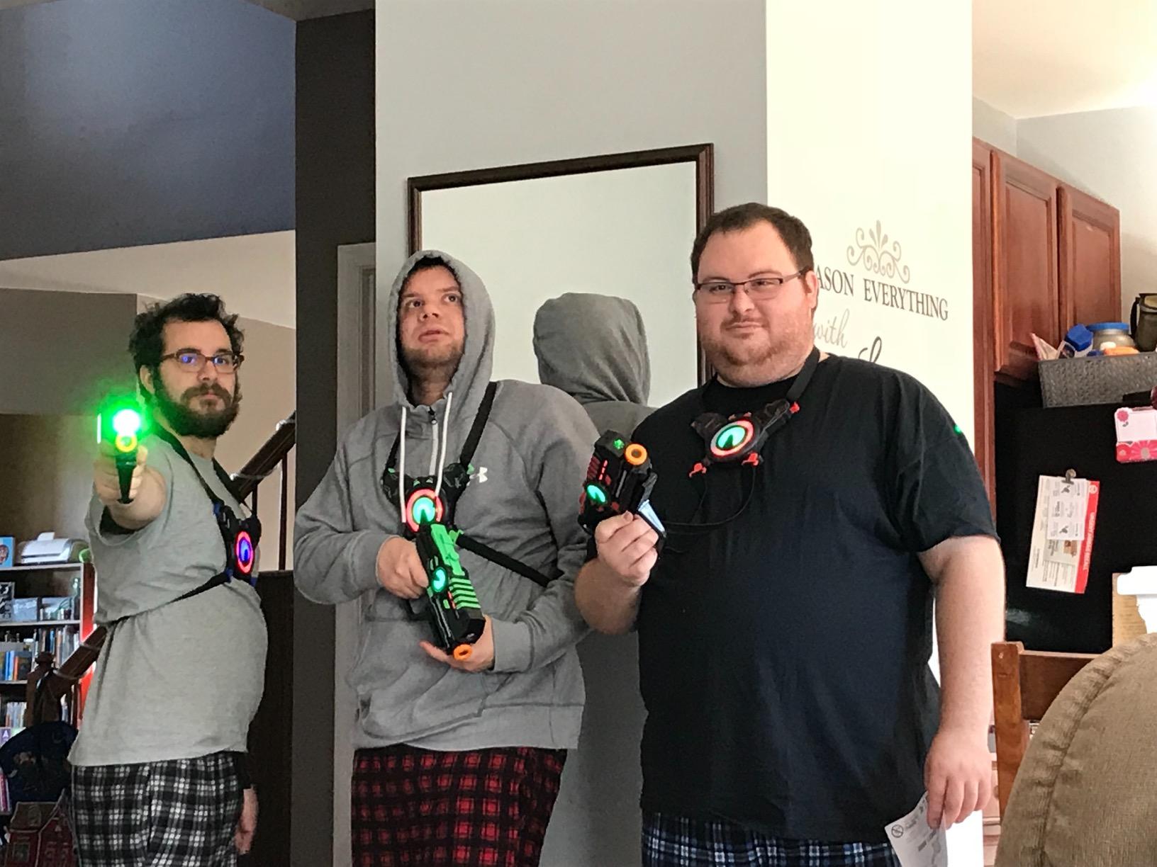 ArmoGear Laser Tag Guns with Vests Set of 4 - Adult Laser Tag Guns, Multiplayer Lazer Tags Set for Kids, Teens, and Adults - Indoor and Outdoor Game for Family Fun - Gift for Boys and Girls, Ages 8+ customer photo 1