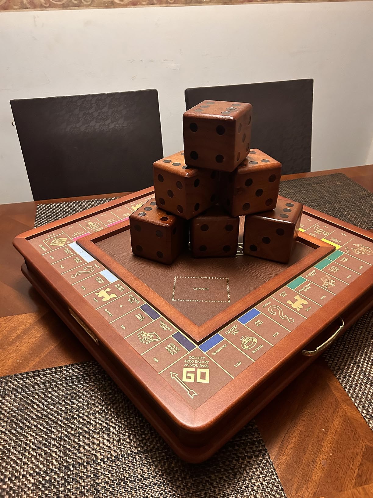 SpeedArmis Giant Wooden Yard Dice Set - Large Lawn yatzee Game with Scoreboard - Outdoor Beach Backyard Games for Teens Adults Family (Including Carry Bag) customer photo 1