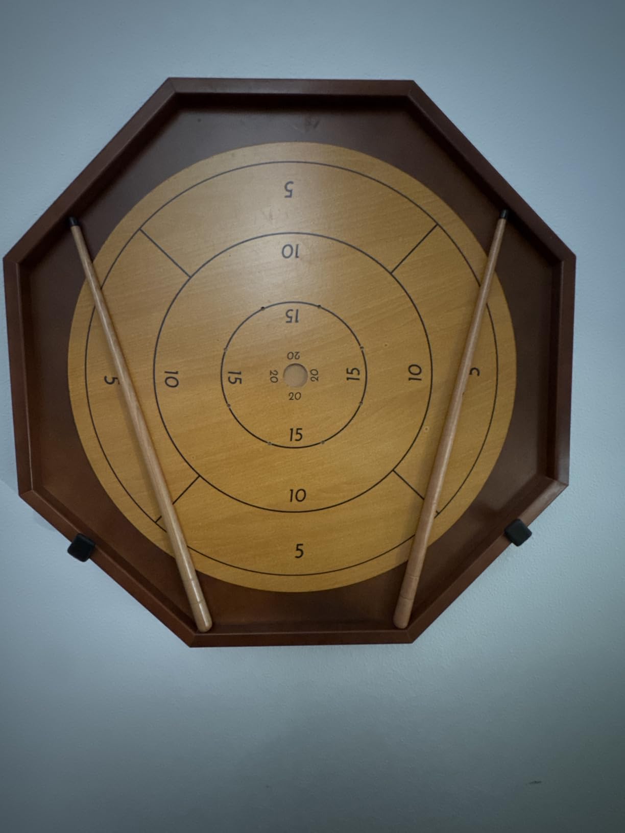 Tournament Crokinole and Checkers, 30-Inch Official Crokinole Board Game with 26