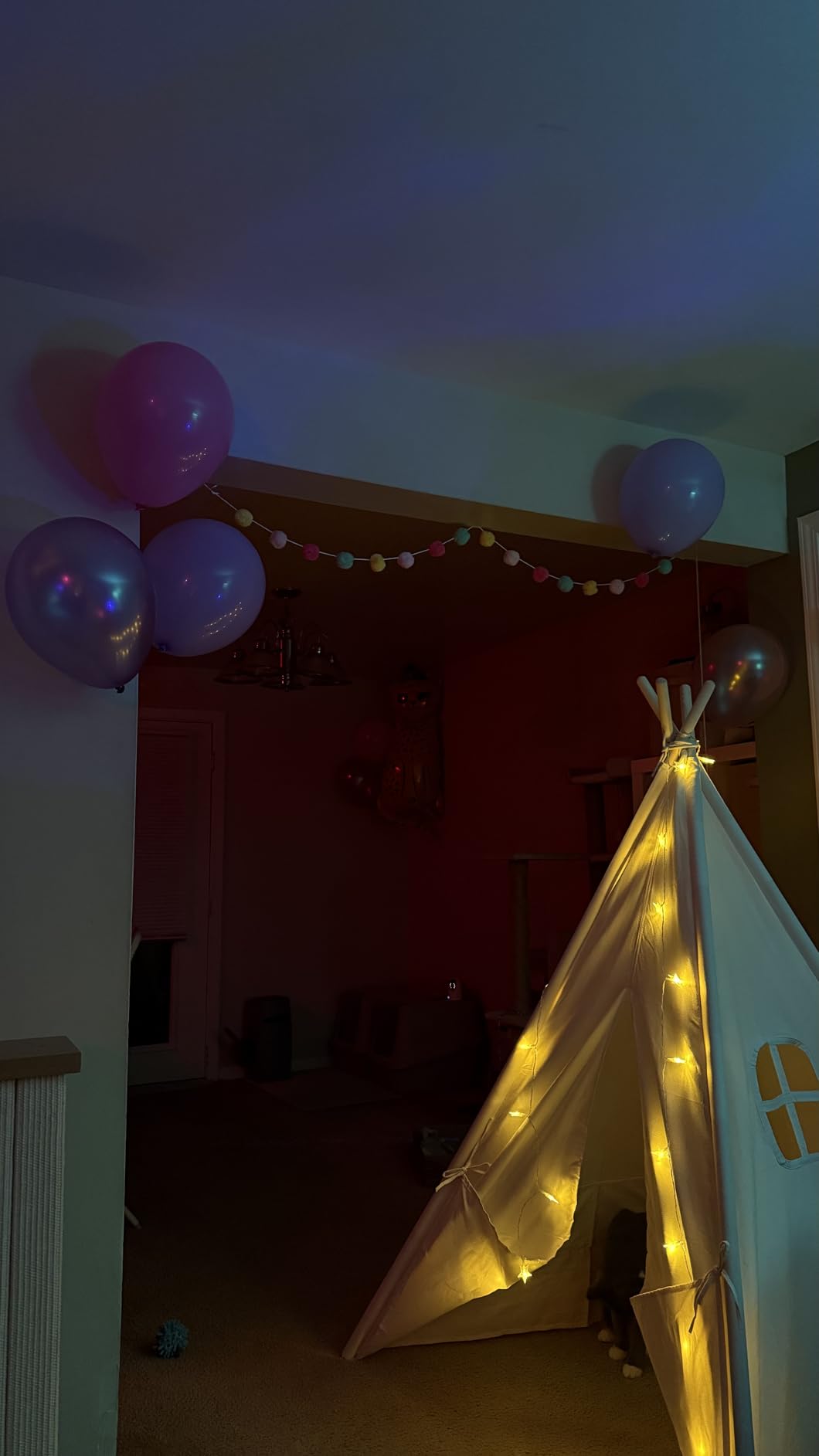 Tiny Land Teepee Tent for Kids with Star Lights, Foldable Play Tent for Girls & Boys, Washable Indoor Toddler Tent, Cozy Warm Reading Nook & Room Decor customer photo 2