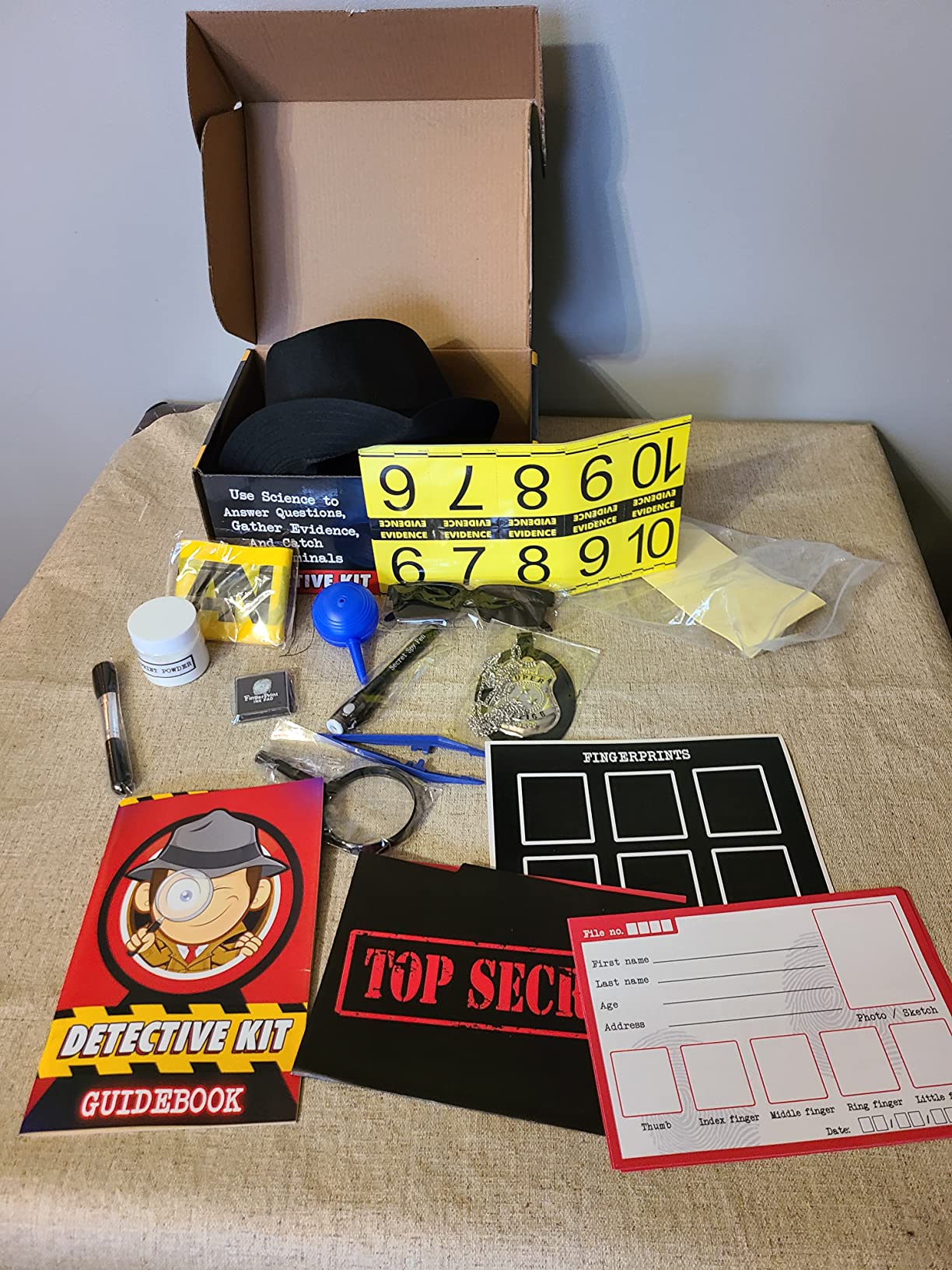 BLOONSY Spy Kit for Kids Detective Fingerprint Toys for 6-12 Year Old Boys Girls Secret Agent Investigation Science Set customer photo 2