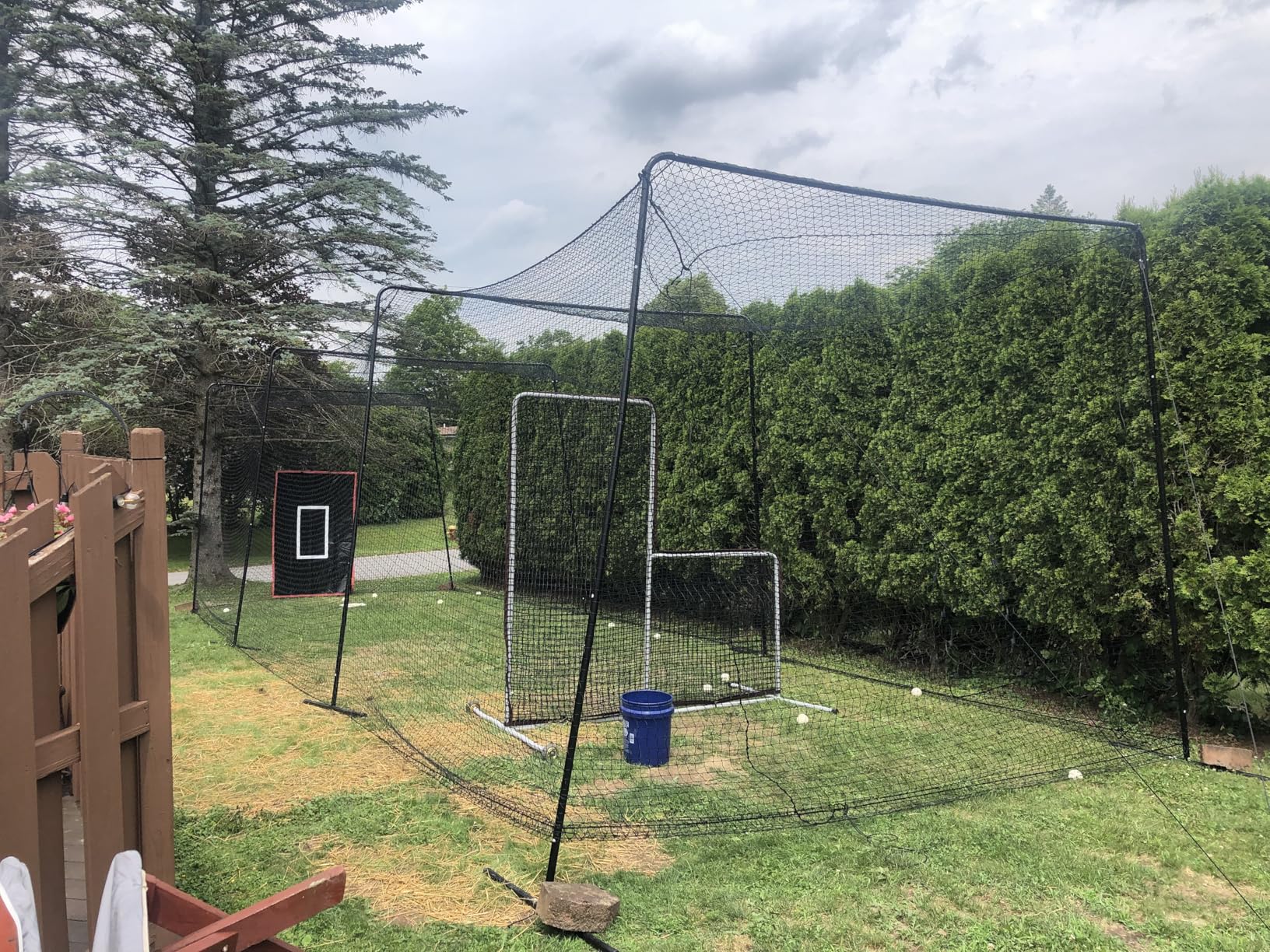 ANYTHING SPORTS Full 40 and 60 Foot Batting Cage. Perfect Baseball Batting Cage, Softball Batting Cage, Complete Package with Frame and Netting customer photo 1