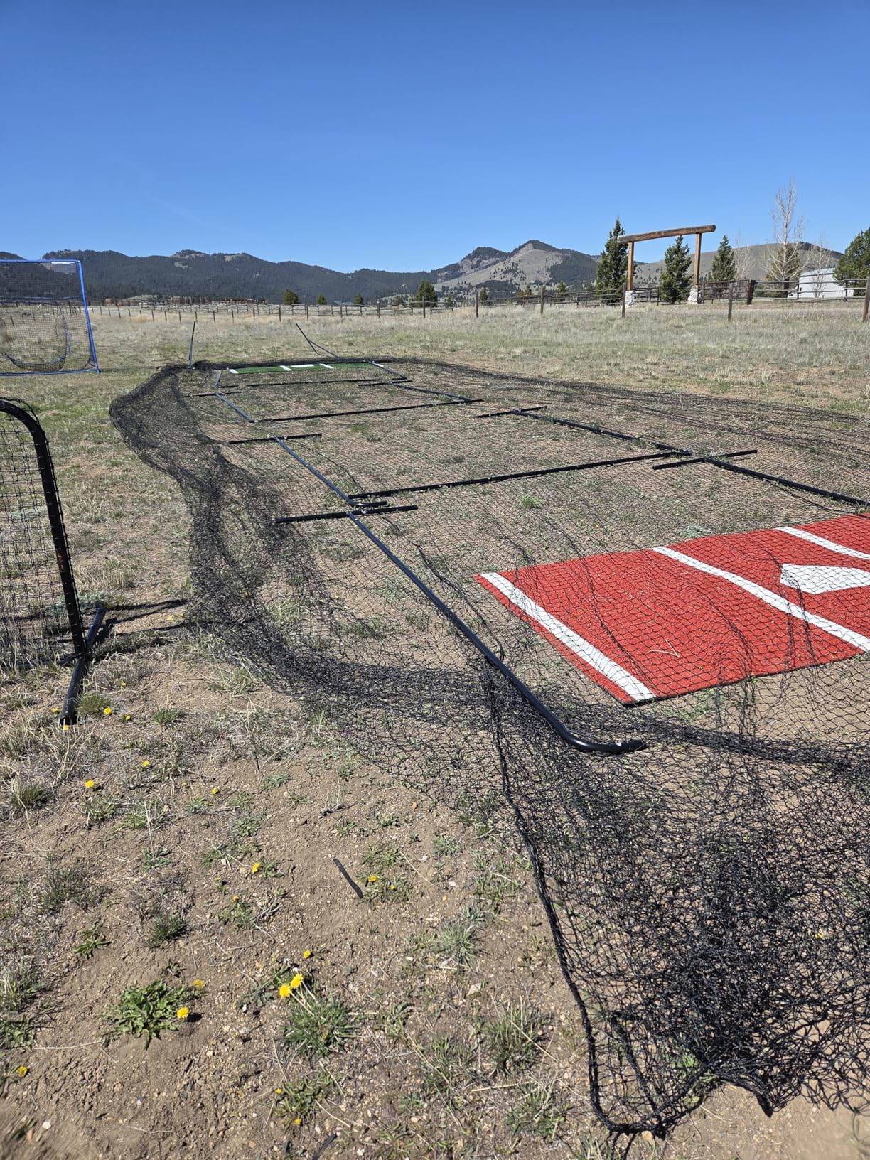 ANYTHING SPORTS Full 40 and 60 Foot Batting Cage. Perfect Baseball Batting Cage, Softball Batting Cage, Complete Package with Frame and Netting customer photo 2
