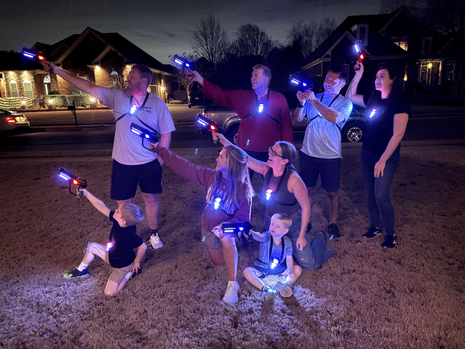 Squad Hero Rechargeable Laser Tag for Kids, Teens & Adults - Boys Gifts - Blasters & Vest Sensors - Fun Ideas Age 8+ Year Old Toys - 4 Set - Lazer Teen Boy Game Boys & Girls Outdoor Teenage Activities customer photo 1