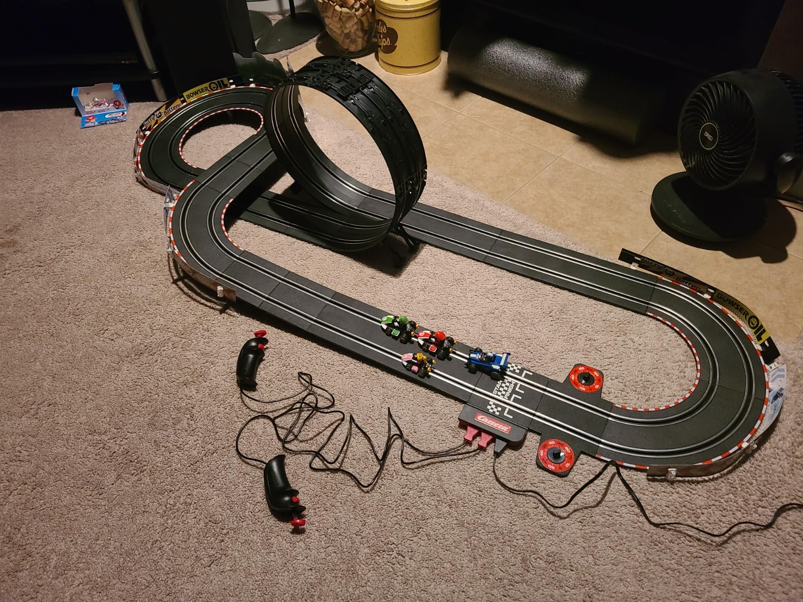 Carrera GO Mario Kart Slot Car Race Track Toy for Kids Ages 6+ - Electric Powered Racing Set w/Mario & Luigi Cars, Dual Controllers, Kid-Friendly High-Speed Track customer photo 2