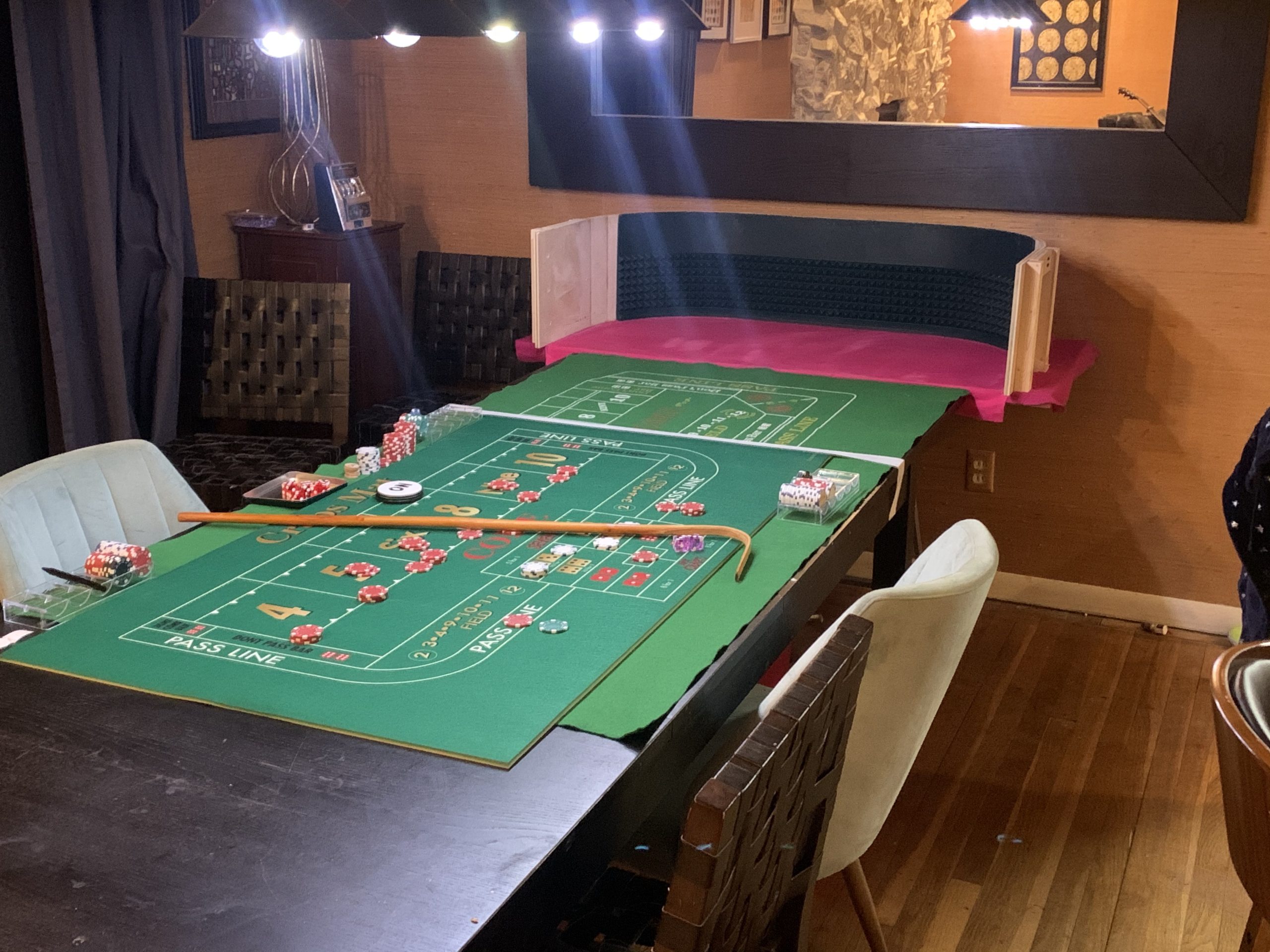 Premium Quality Craps Mat - Lightweight Portable - Fits on Most Dining Room Tables - The Ultimate Home Style Party Game customer photo 1
