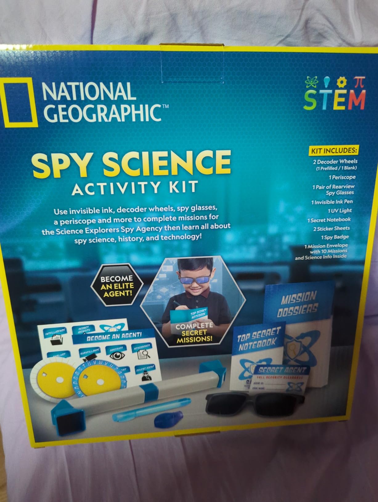 NATIONAL GEOGRAPHIC Spy Science Kit - Kids Spy Activity Set, Complete 10 Secret Missions with Gadgets for Kids and Gear, Detective Kit customer photo 2