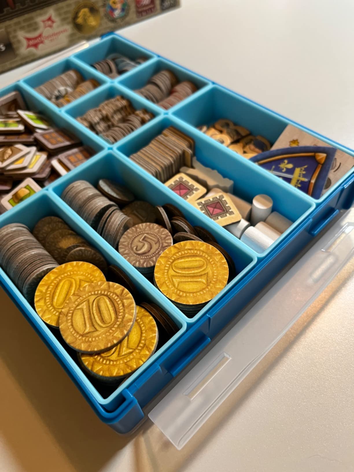 Token Silo Convertible | Store & Organize Board Game Tokens | 9 Removable Trays in 3 Different Sizes | Stackable | Convenient Space-Saving Design | Lime Green Color | Made by Gamegenic customer photo 1