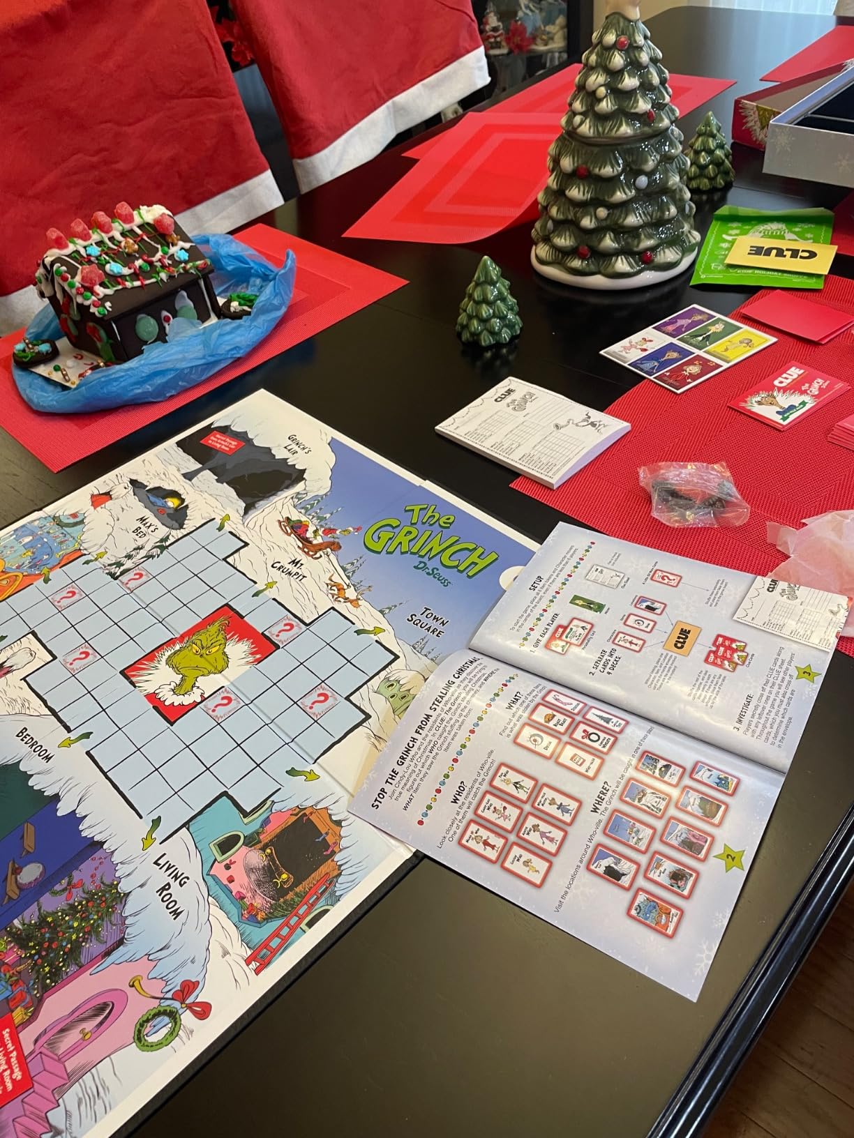 CLUE: The Grinch, Classic Mystery Board Game, Solve the Holiday Theft in Whoville with Cindy-Lou & More, Officially Licensed Dr. Seuss Merchandise customer photo 1