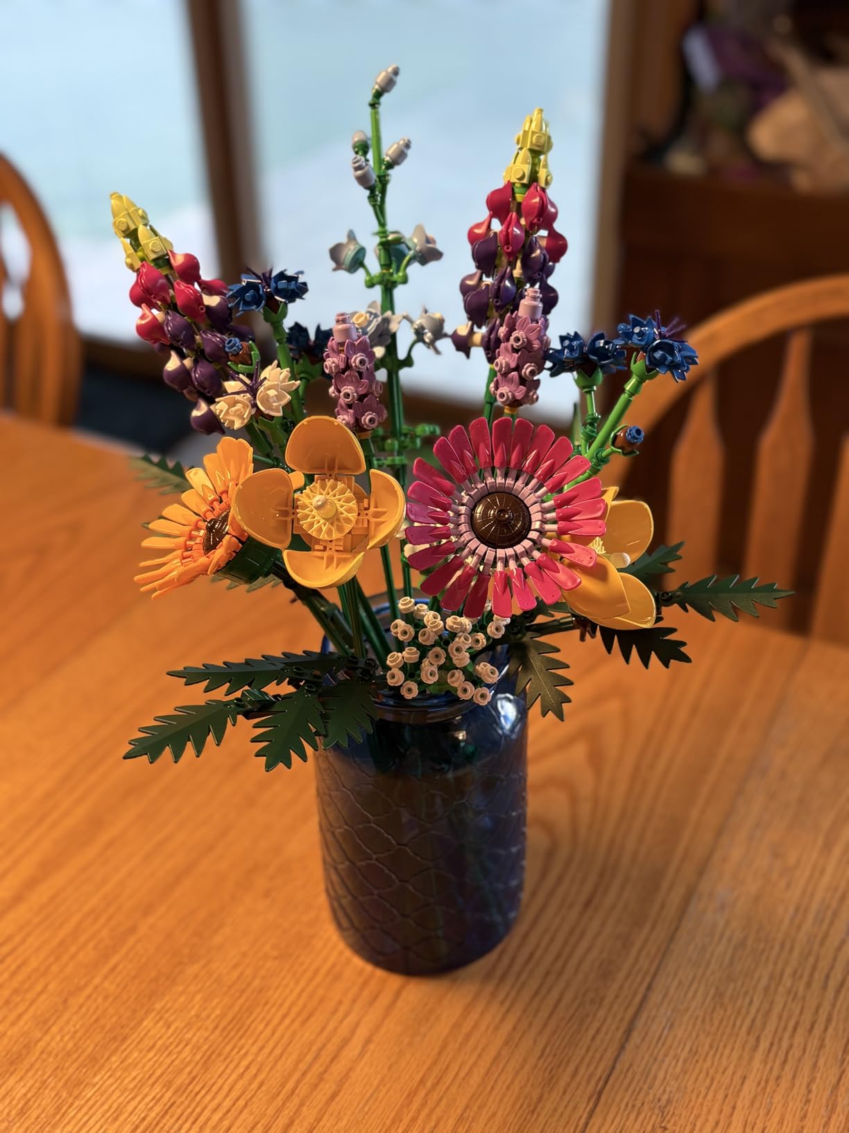 LEGO Botanicals Artificial Wildflower Bouquet - Fake Indoor Flowers Building Set for Home, Kitchen, Desk Decoration, Adults Ages 18+ (10313) customer photo 1